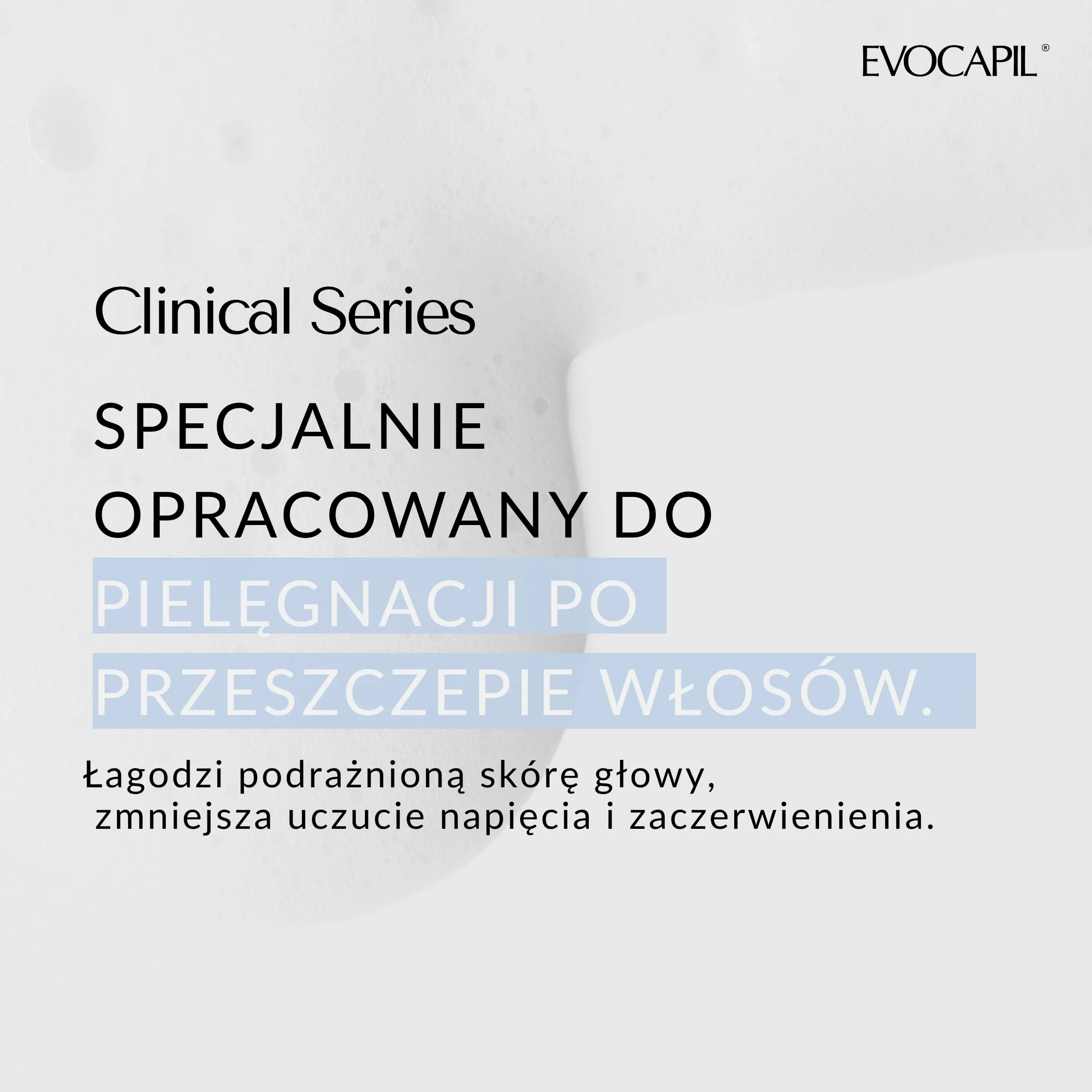 Evocapil Plus pianka pantenolowa w sprayu po przeszczepieniu włosów