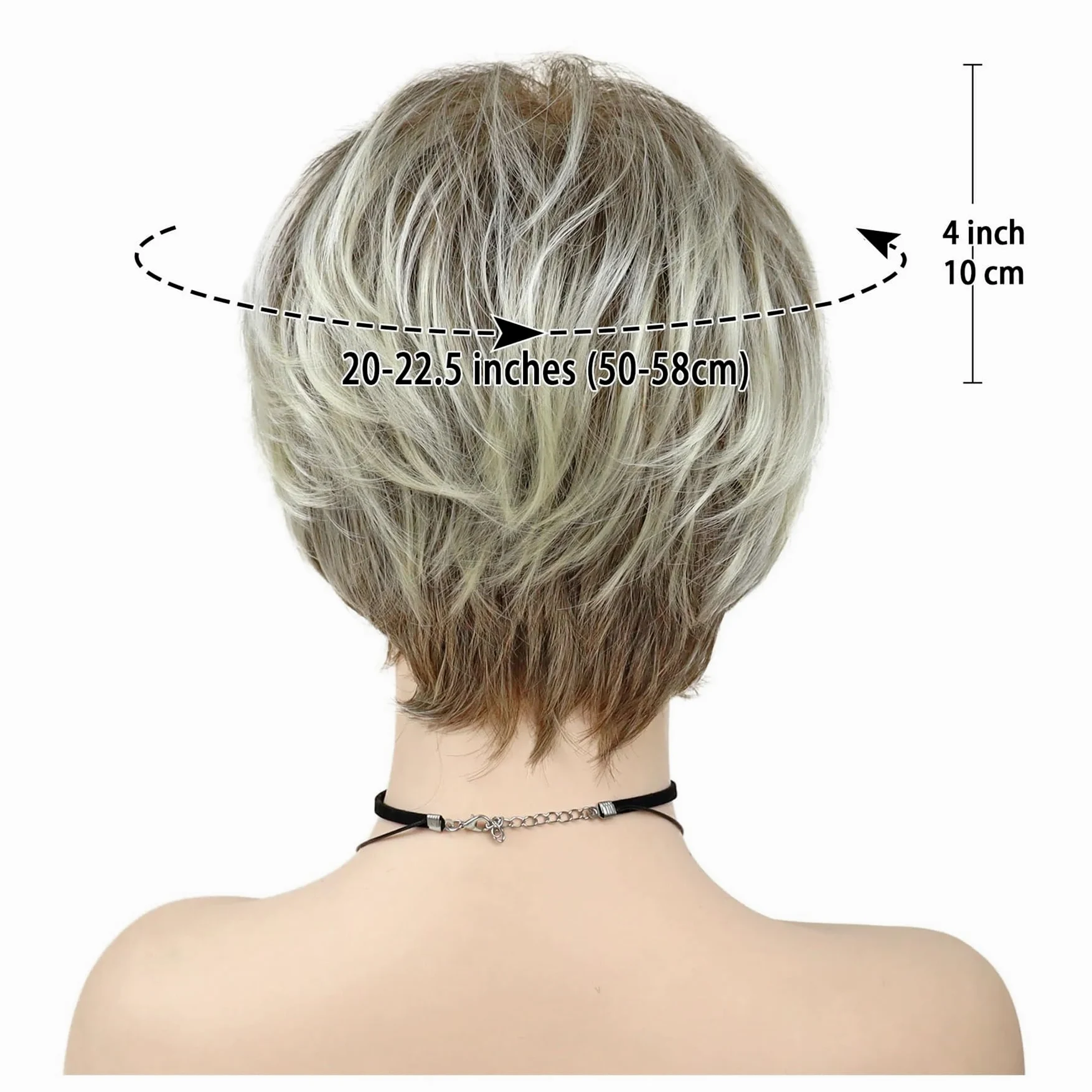 1 szt. Syntetyczna peruka z krótkim bobem i grzywką Proste blond peruki dla kobiet fryzury Mama Prezenty Moda Codzienny Cosplay Śmieszne