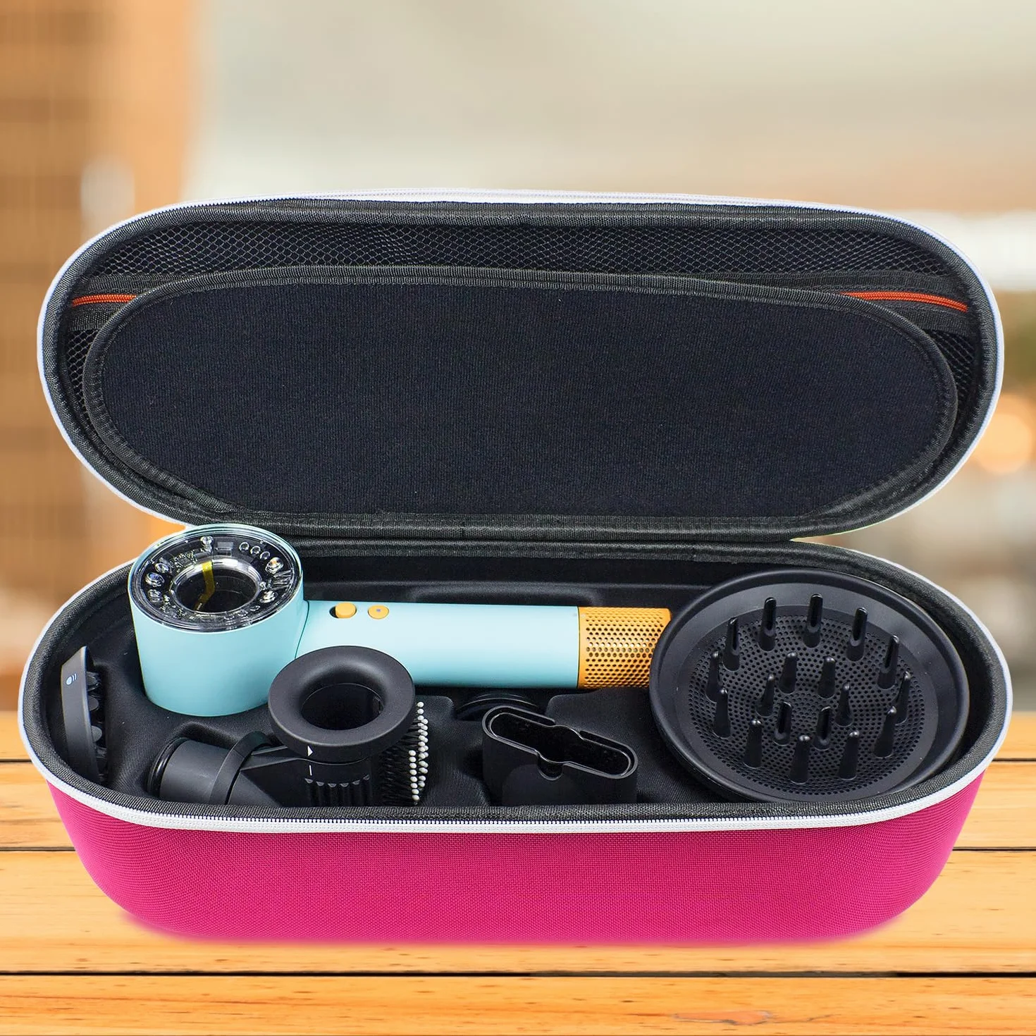 Twarde etui podróżne kompatybilne ze Dyson Supersonic Nural HD16 (Straight+Wavy), Tylko Etui - YC86003