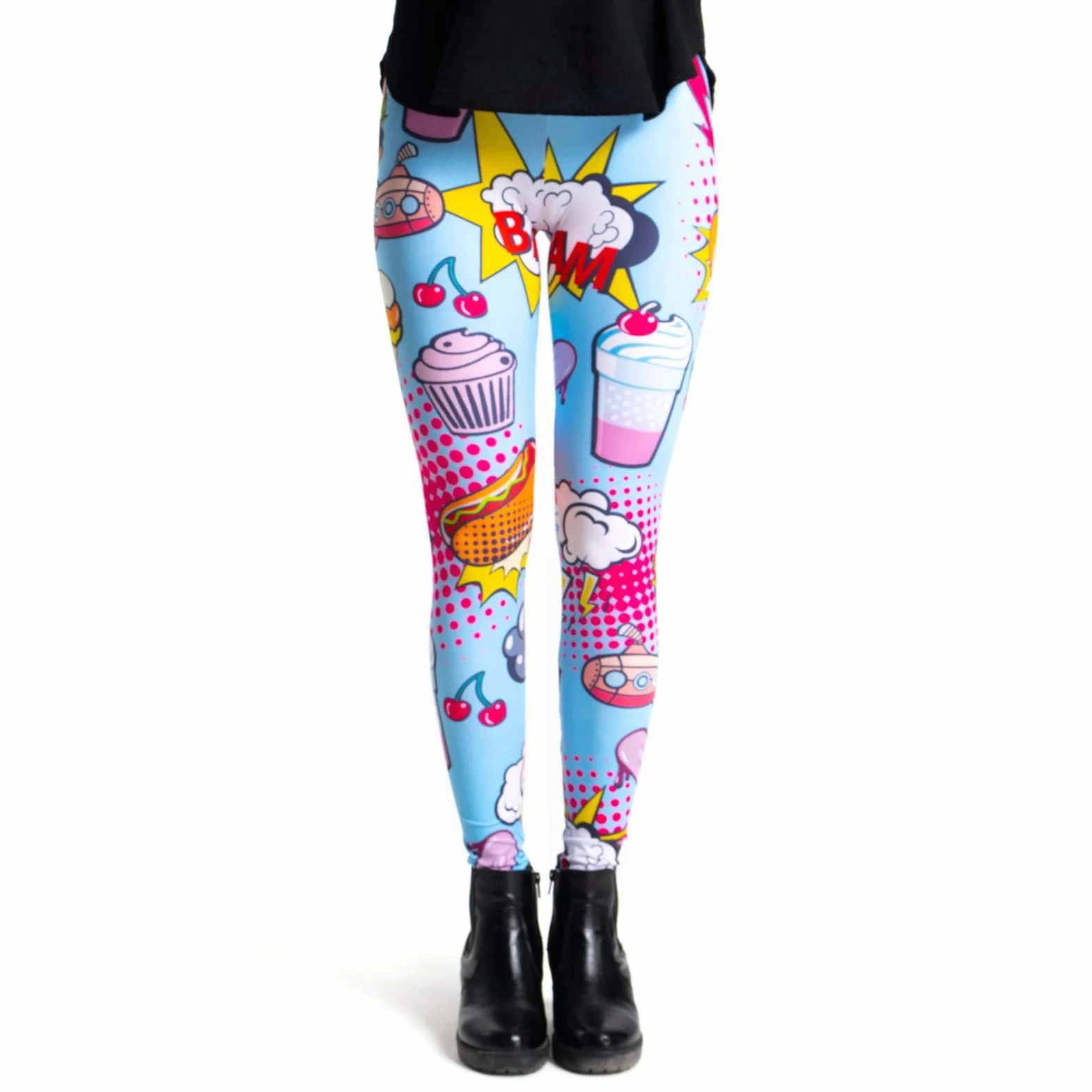 cosey bunte bedruckte Tiermuster - Legginsy panie