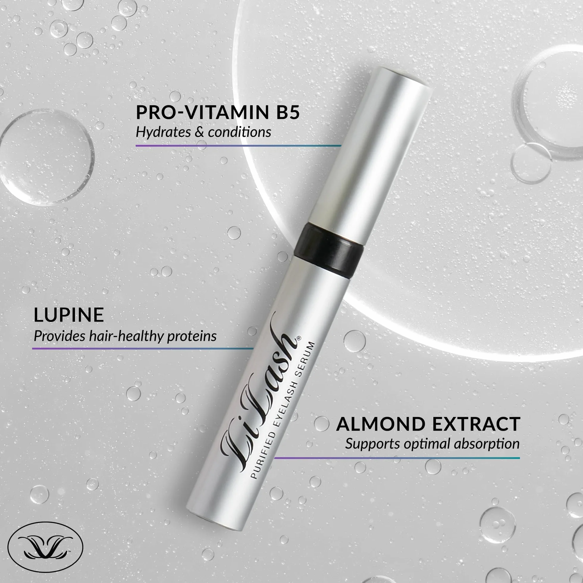 LiLash Oczyszczony lekarz formułowane serum do rzęs dla pełnych i długich oczu | Naturalny wzmacniacz oczu bezpieczny dla wrażliwych oczu i okularów kontaktowych, Bez koloru, 2 ml (Lot de 1)