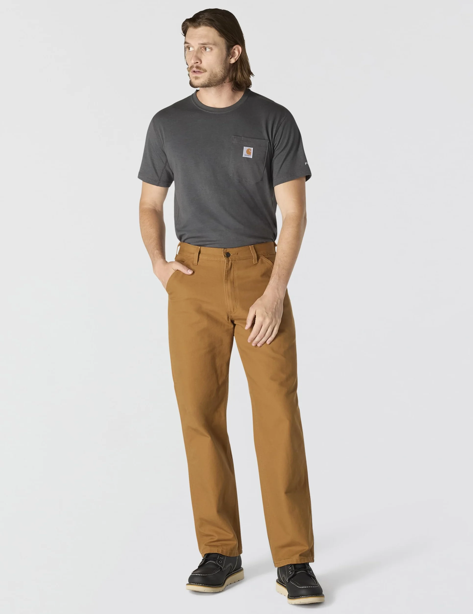 Carhartt Spodnie ogrodniczki Washed Duck Work Mężczyźni Washed Duck Work Dungaree (1 w zestawie)