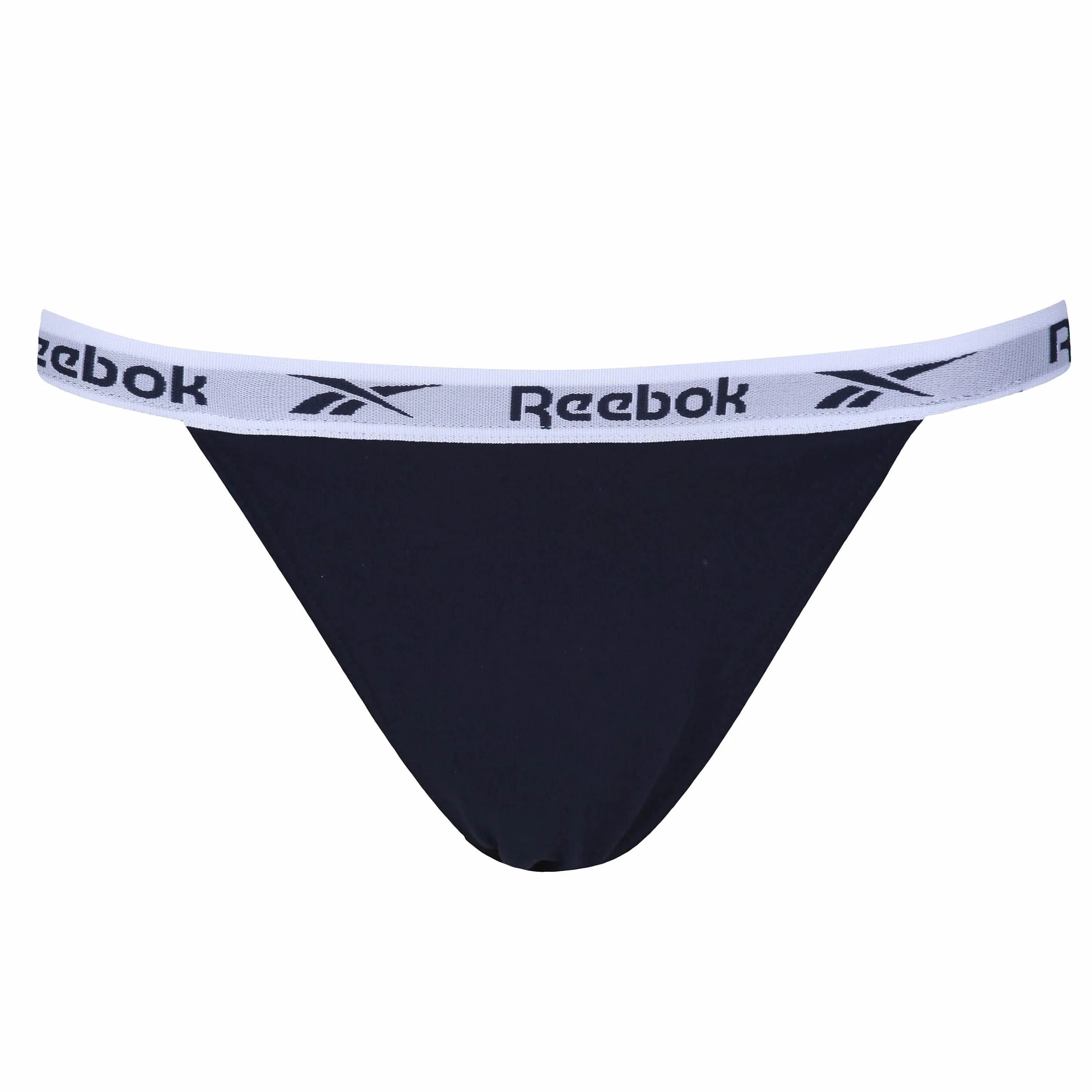 Reebok Figi Kobiety Damen Reebok Tanga-slips In Navy/Print/Grau - Packung Mit 3 Stück