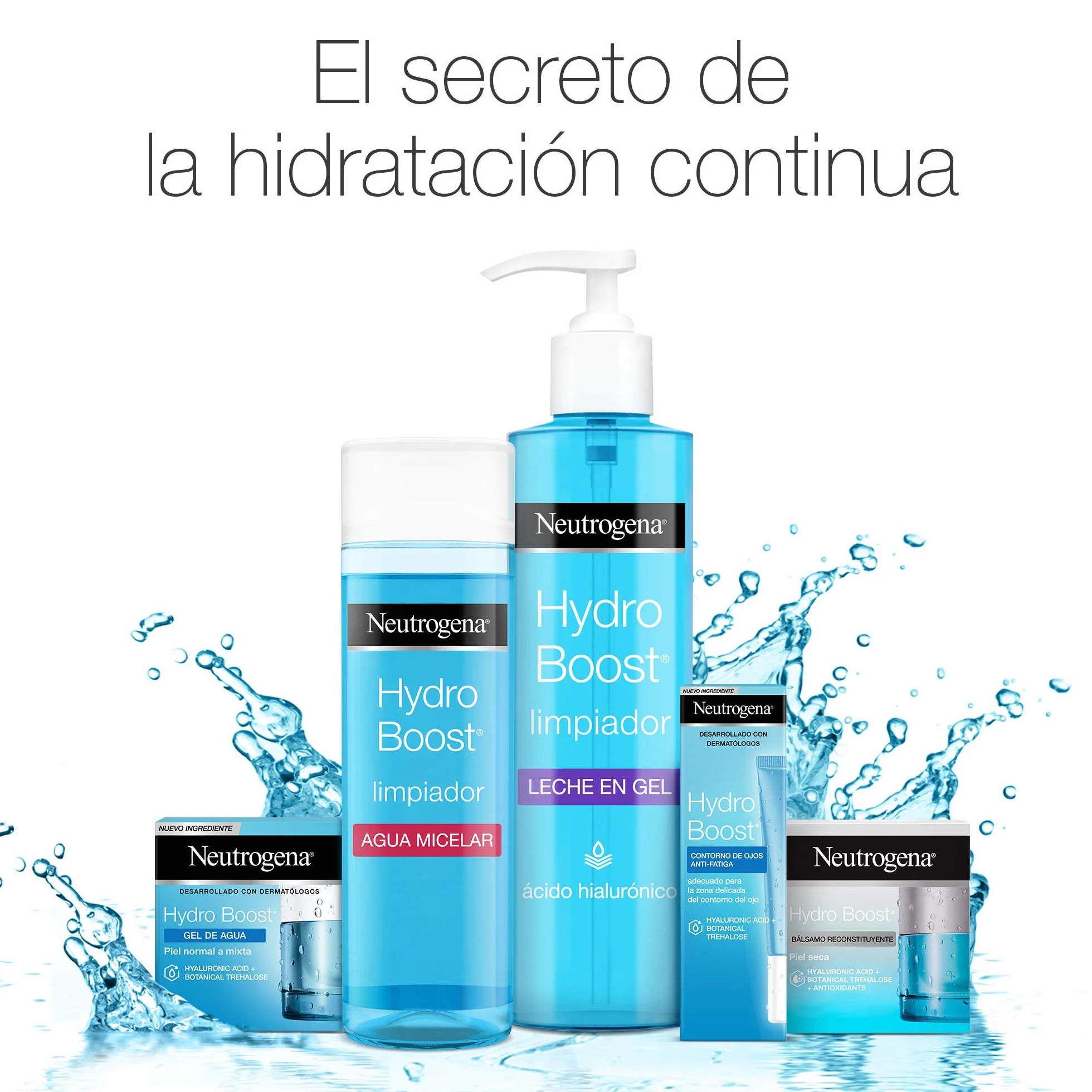 Neutrogena Hydro Boost Potrójna woda micelarna z kwasem hialuronowym, do twarzy i oczu, 1 butelka z pompką 400 ml