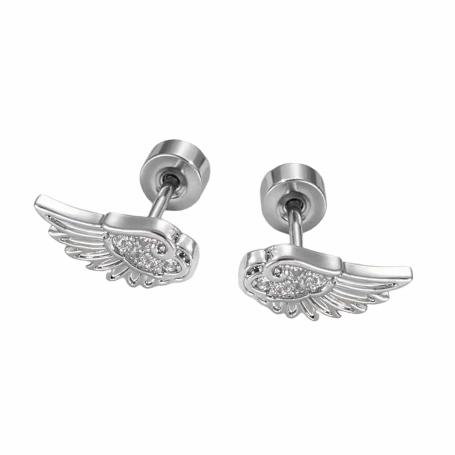 Comfort Fit Skrzydła Tematyczne Szpilki Do Chrząstki Stopu Przenośne Wzory Długotrwałe Noszenie Dla Jej Stylu Unikalne Skrzydło Ear Cuff