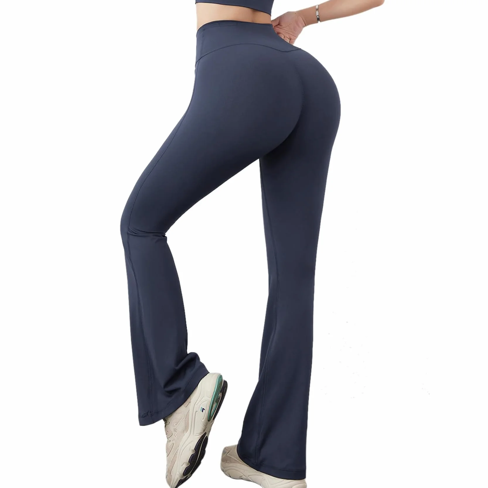 Damskie spodnie do jogi spodnie z wysokim stanem Legginsy sportowe Push Up Fared Legginsy damskie siłownia fitness taniec na co dzień