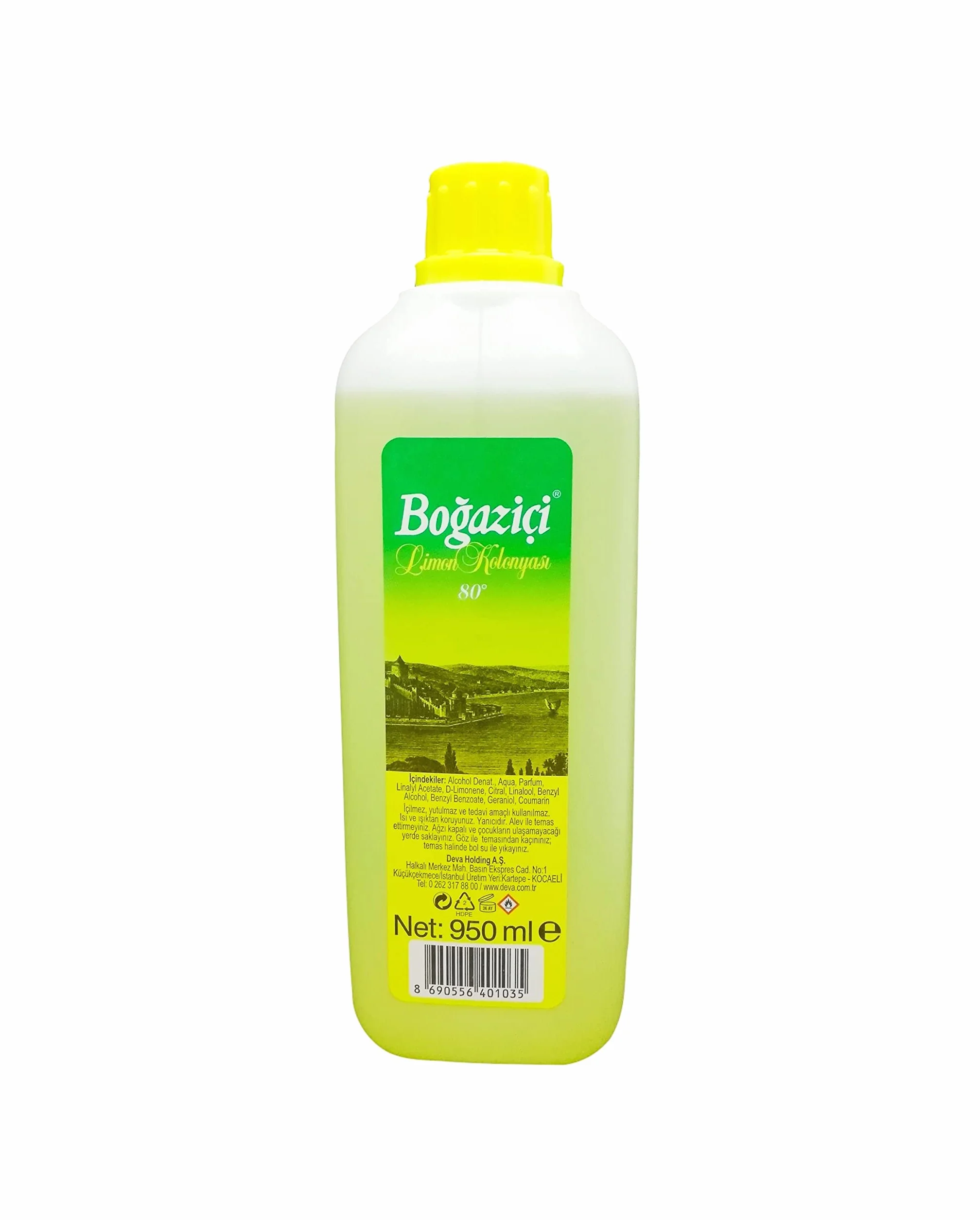 BOGAZICI Woda perfumowana cytrynowa Kolonya Limon 950 ml