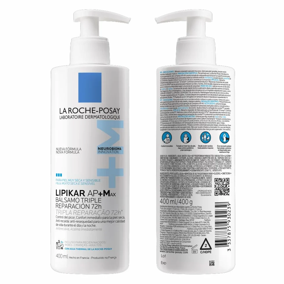 La Roche Posay Lipikar balsam AP+Max nawilżający do suchej skóry atopowej