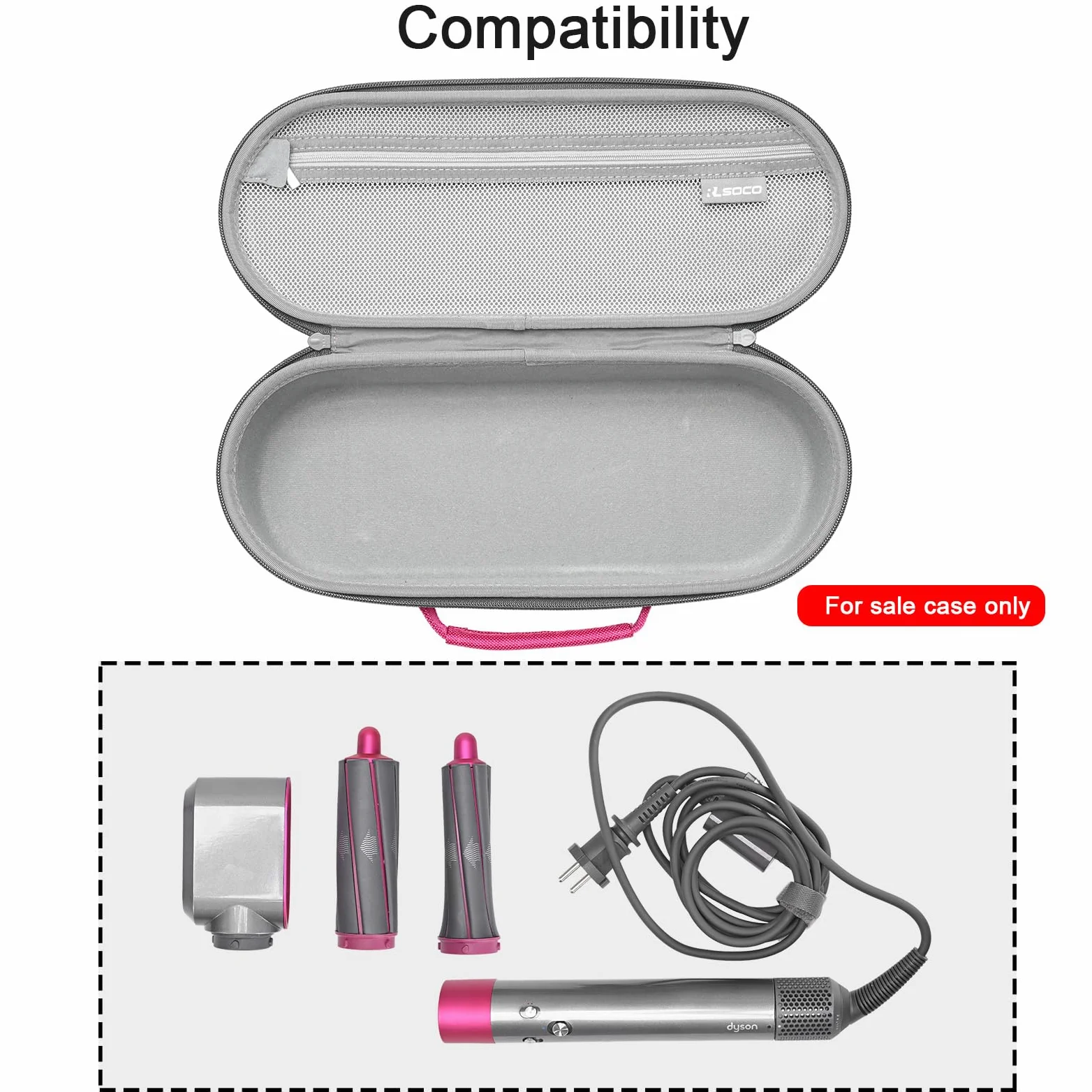 RLSOCO Etui do Dyson Airwrap - Różowy (Tylko Walizka)