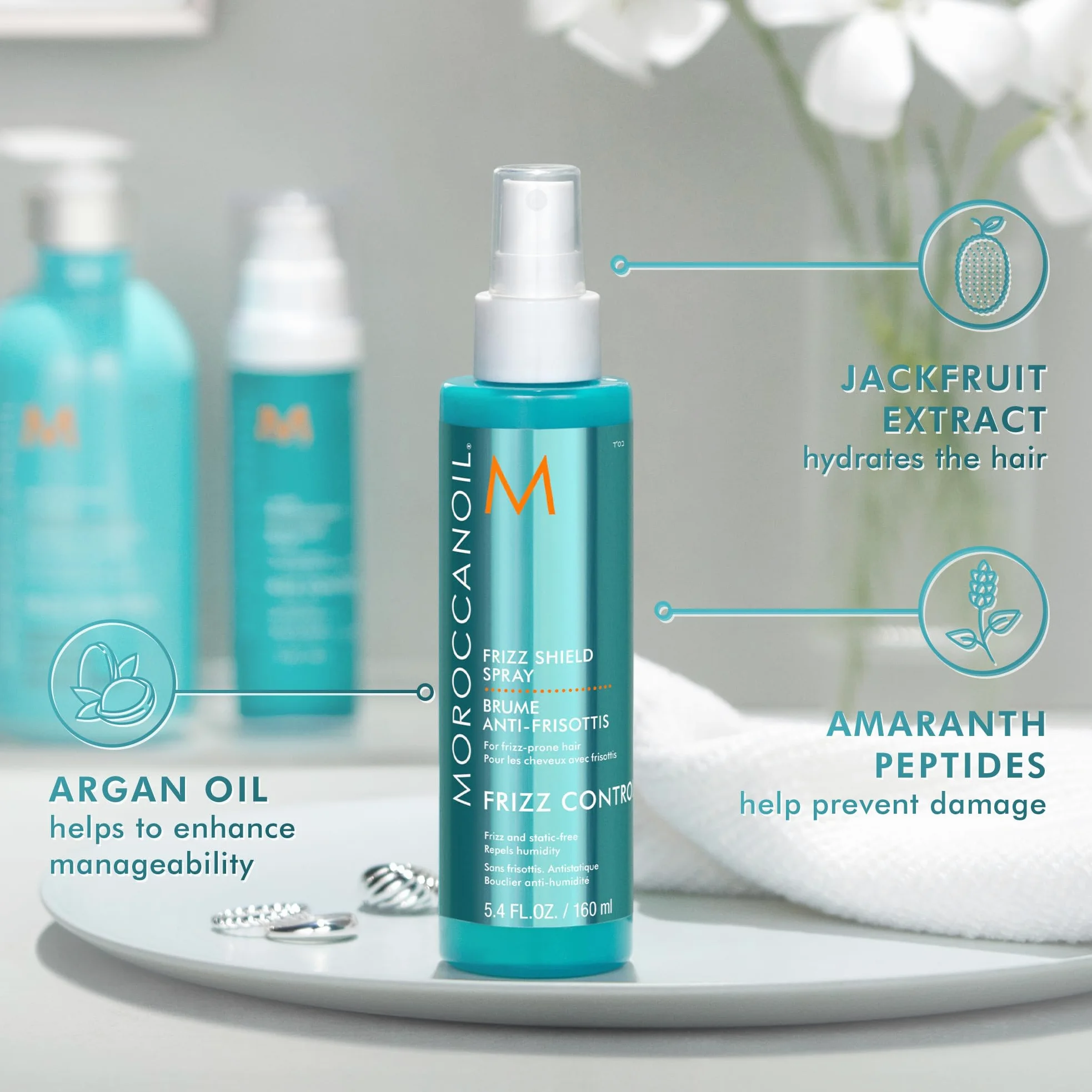 Moroccanoil Spray do Stylizacji Włosów Przeciw Puszeniu, 160 ml