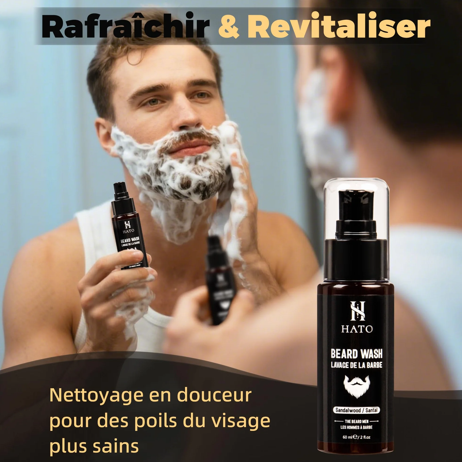 HATO Beard Kit, zestaw do pielęgnacji brody dla mężczyzn, L'Homme à Barbe