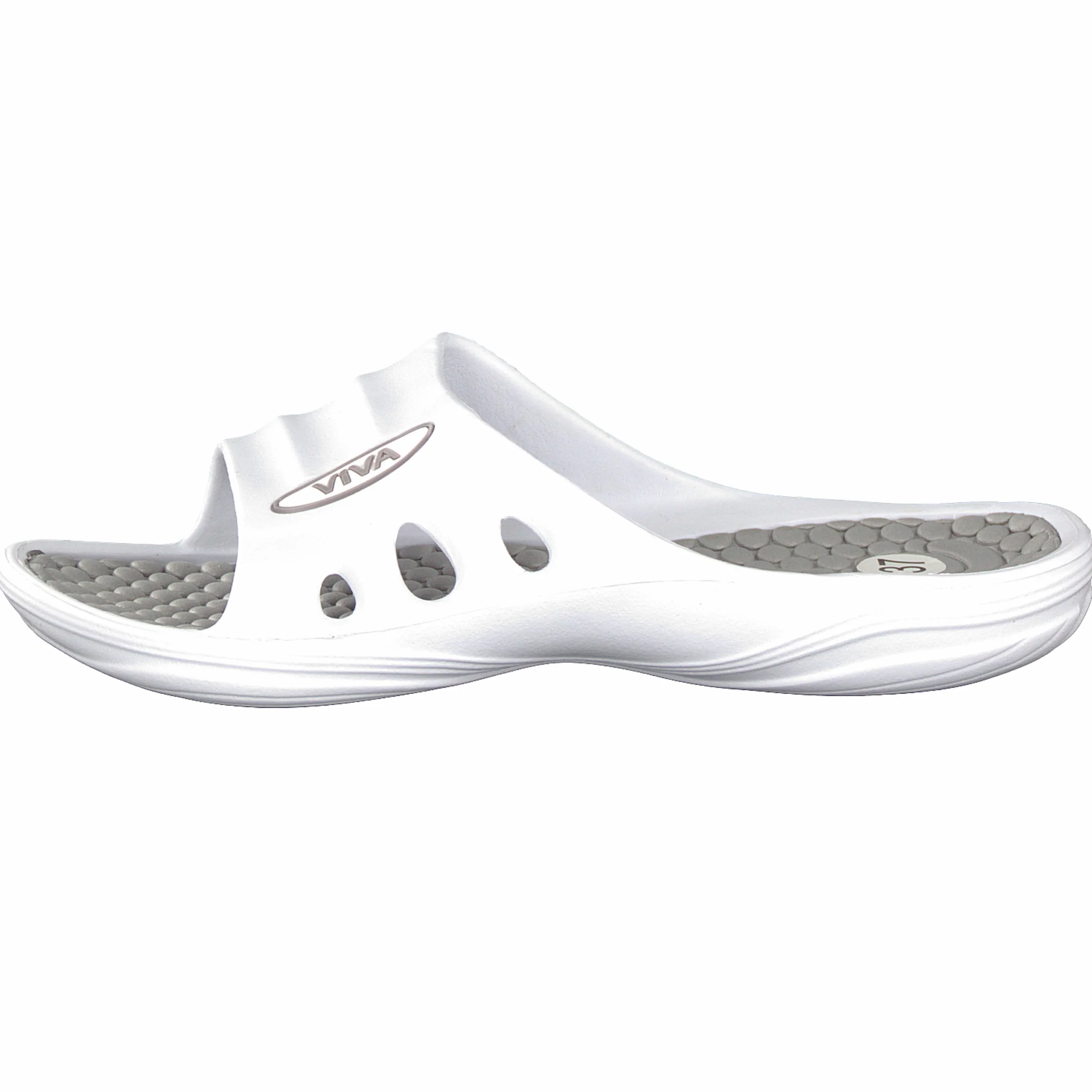 Brandsseller Damskie buty kąpielowe, klapki kąpielowe, buty plażowe, kolory: biały/koralowy, biały/jasnoszary, biały/turkusowy, rozmiar: 36-41