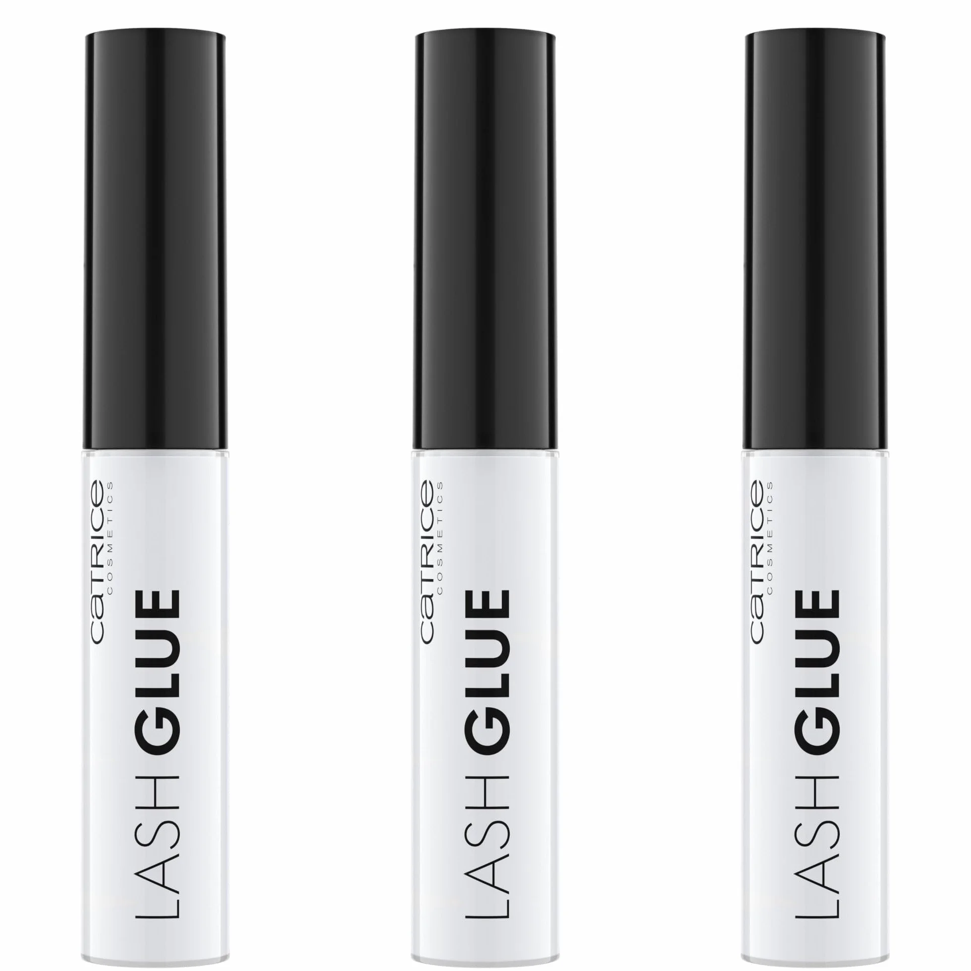 Catrice Lash Glue, Klej do Sztucznych Rzęs, Przezroczysty i Długotrwały, Akcesoria do Sztucznych Rzęs, Nr 010, Zestaw 3 szt. (3 x 4,7 ml)