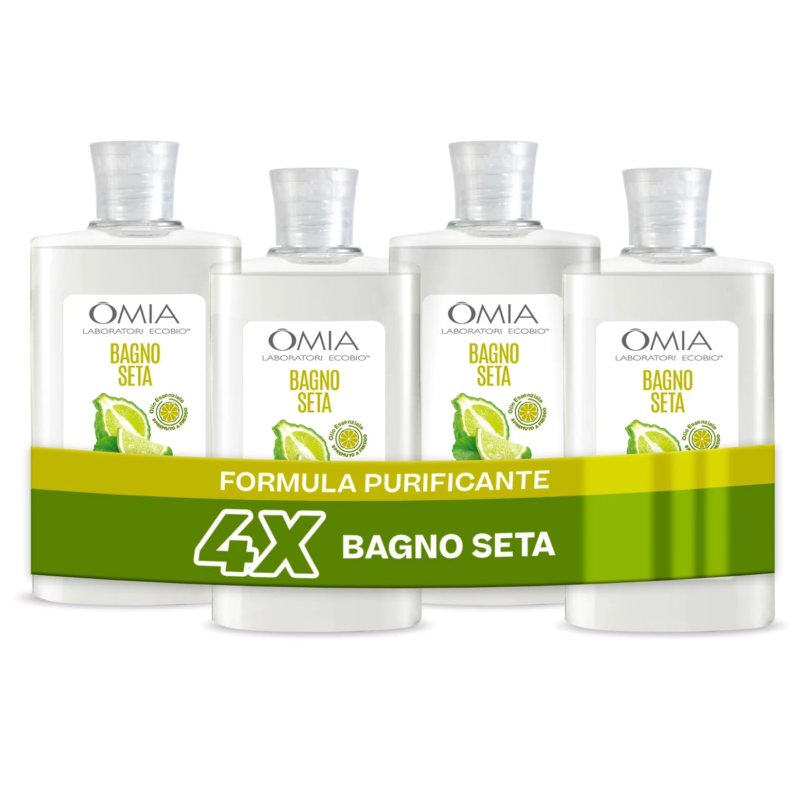 OMIA Jedwabna kąpiel BERGAMOTTO 400 x 4
