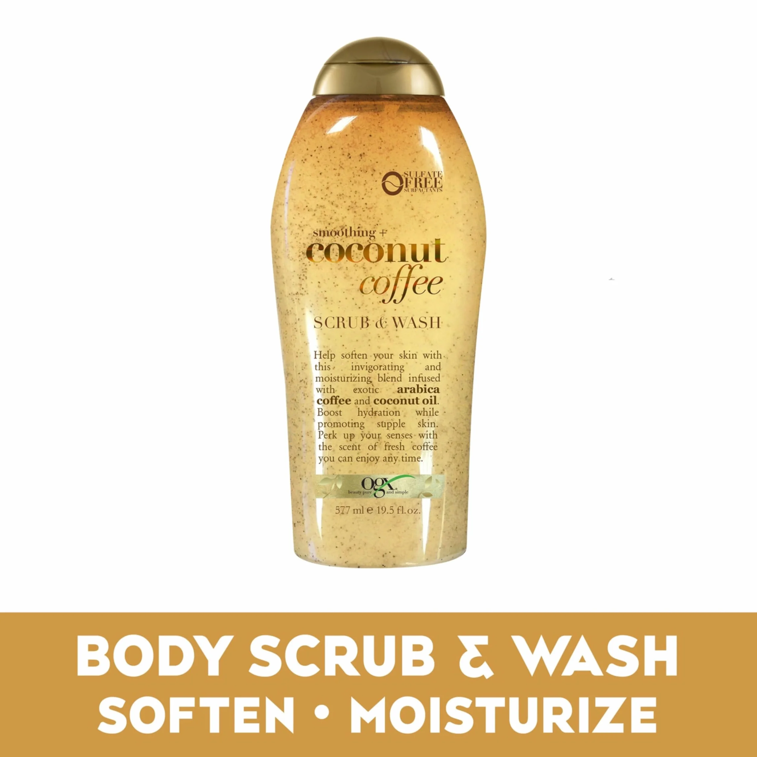 OGX Peeling kawowy i myjka kokos 19,5 l Oz