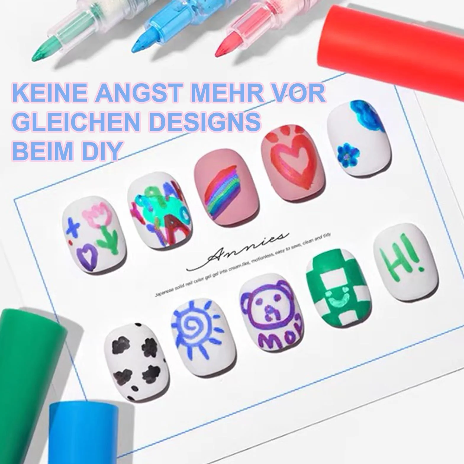 Pisak 3D biały lakier do paznokci, końcówka do zdobienia, narzędzia do manicure