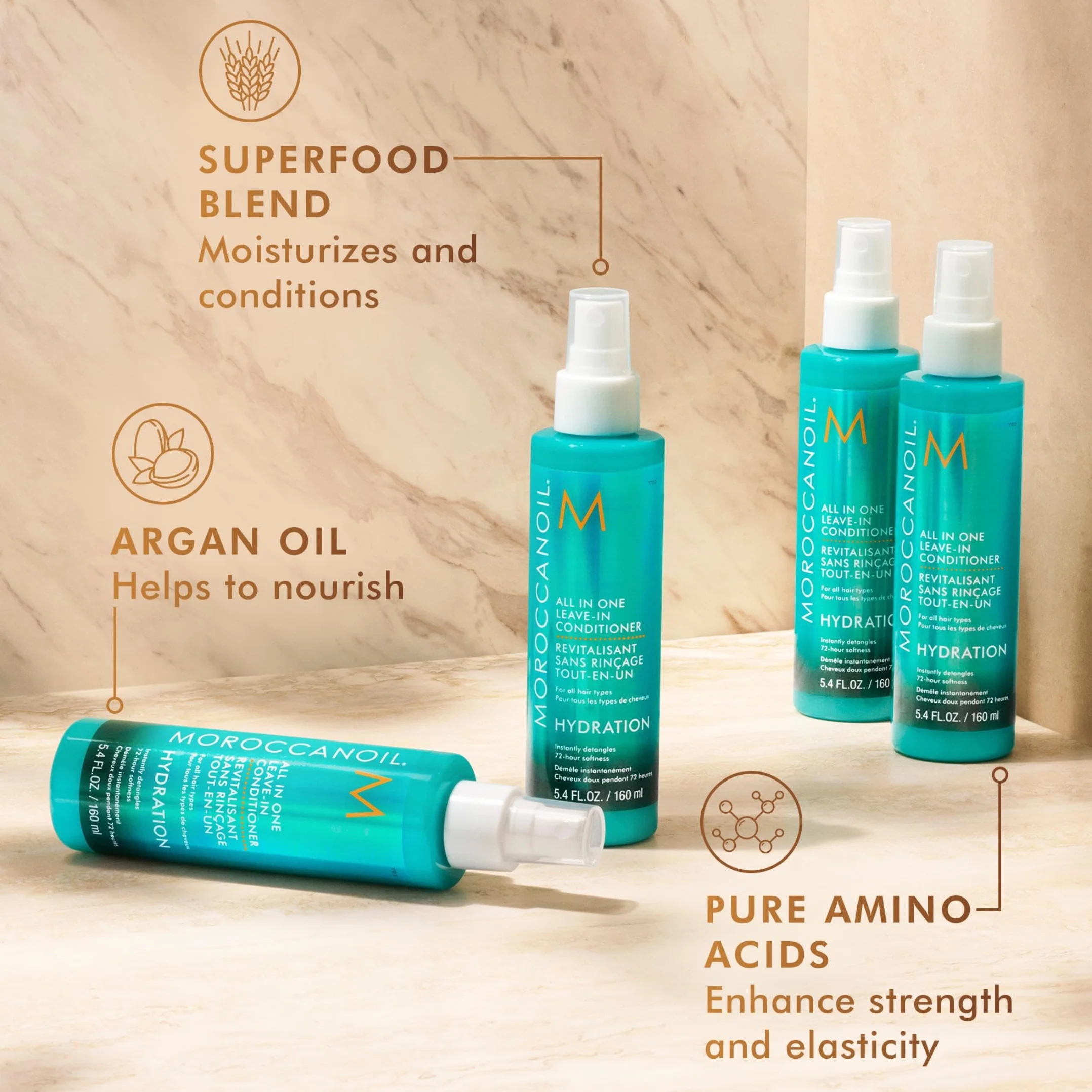 Moroccanoil Wielofunkcyjna odżywka do włosów bez spłukiwania, 160 ml