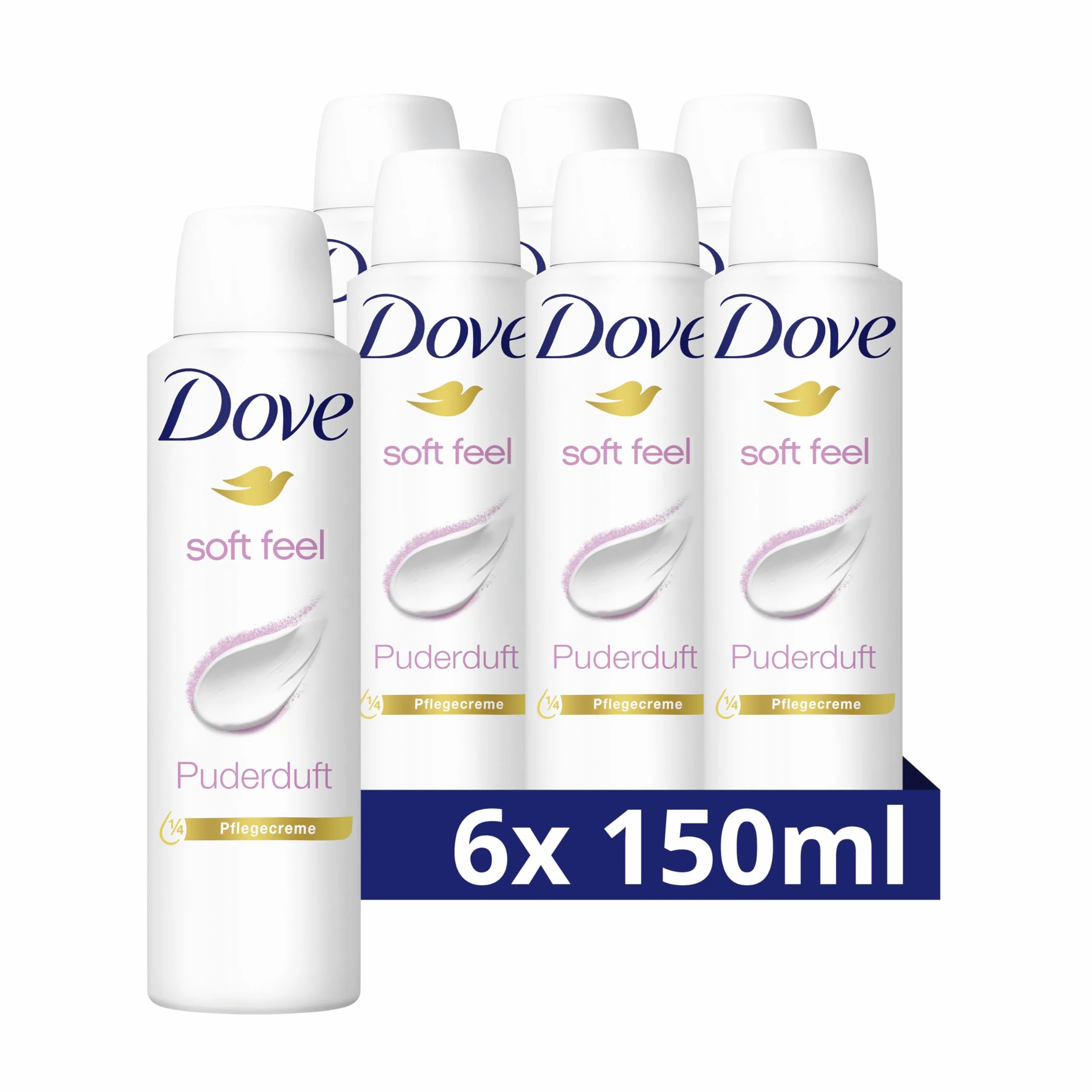 Dove Soft Feel Antyperspirant 6 x 150 ml