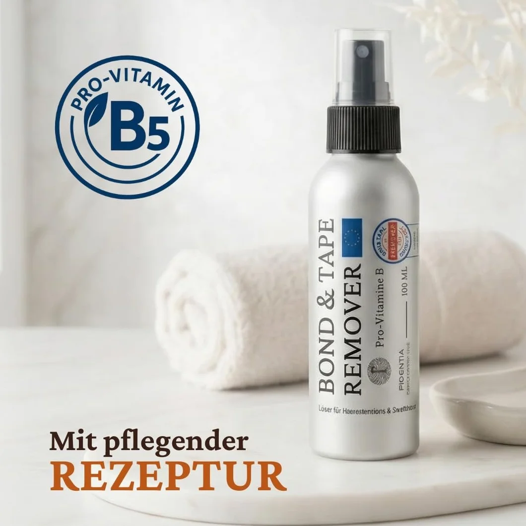 Fidentia Tape Remover | Rozpuszczalnik do kleju do włosów, przedłużania włosów, przedłużania taśmą i peruk, 100ml