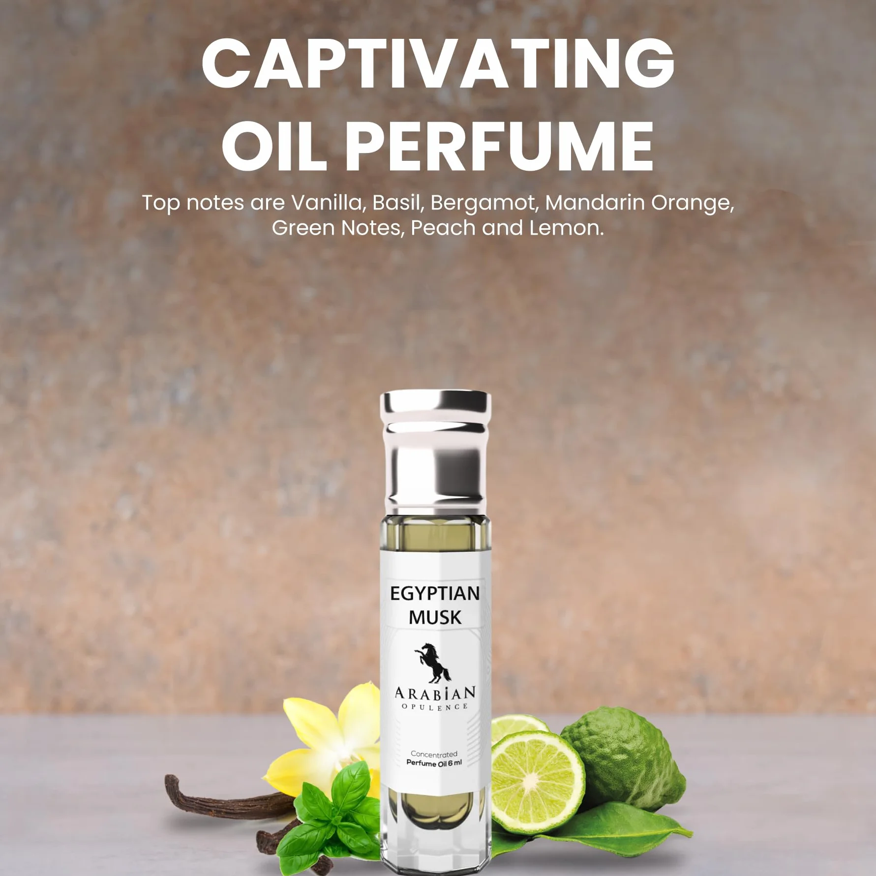 Arabian Opulence FR104 Roll-on olejek perfumowany z egipskiego piżma, skoncentrowany olejek do ciała, 6 ml