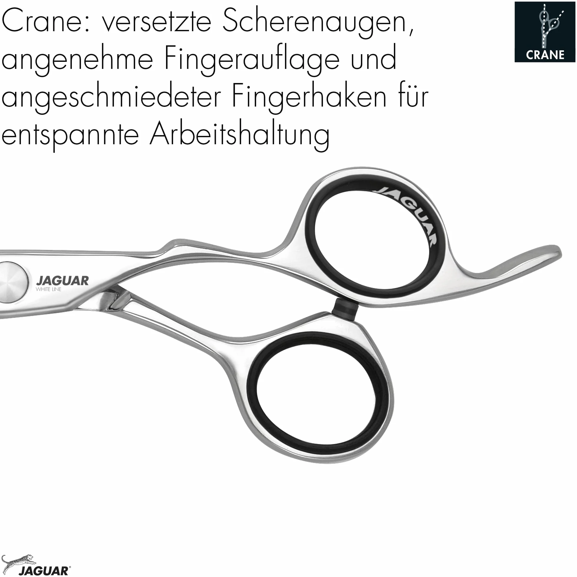 Hera Haar-Schere 7,0" White Line Haarschneideschere