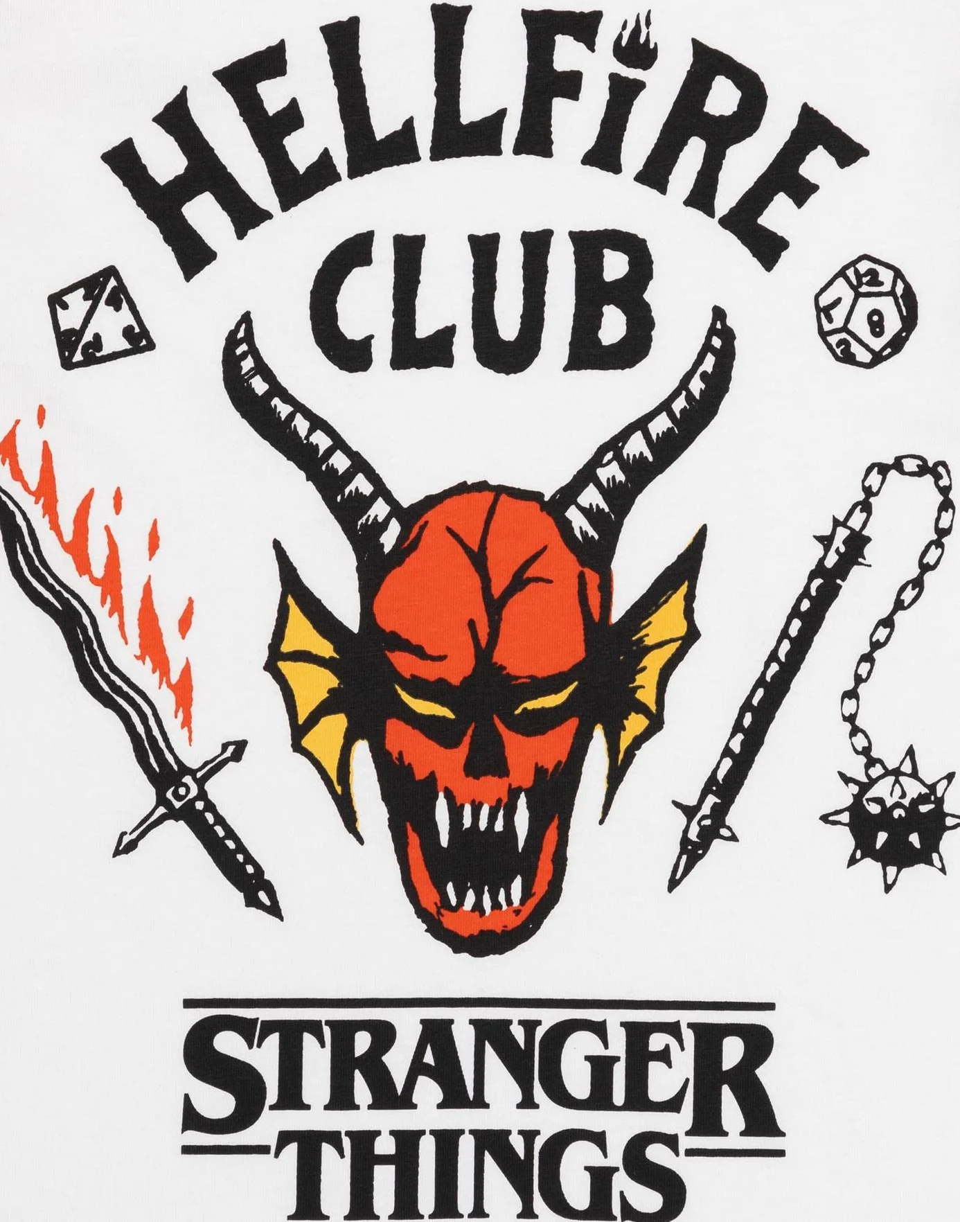 Stranger Things Piżamy dla dzieci | Unisex Hellfire Club Outfit Eddie Eleven Mike Dustin Max Members T-shirt Loungepants Co-Ord Pjs Set | Gadżety serialowe Netflix