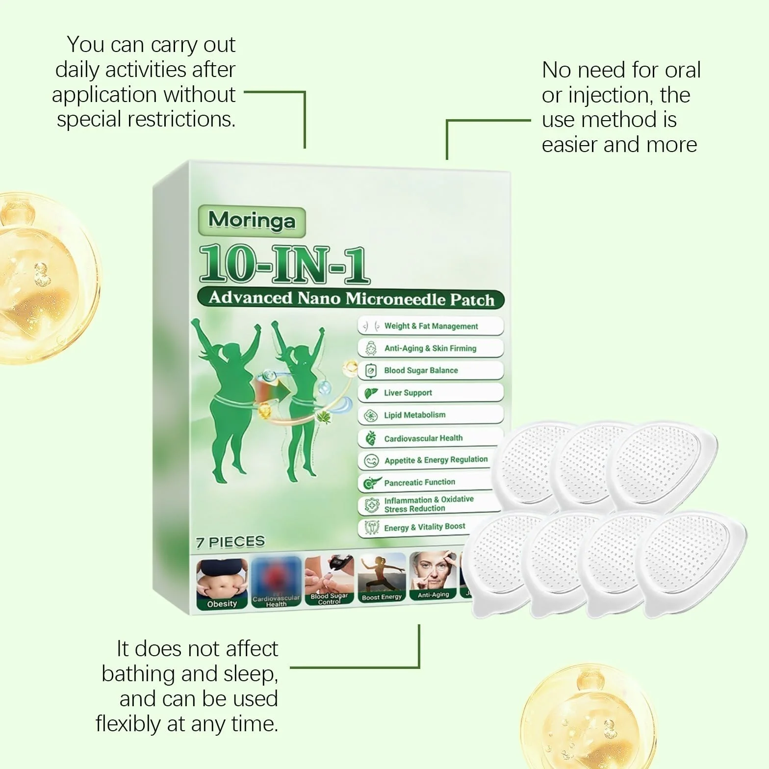 Plastry moringa z nano-mikroigłami do delikatnej pielęgnacji wrażliwej skóry
