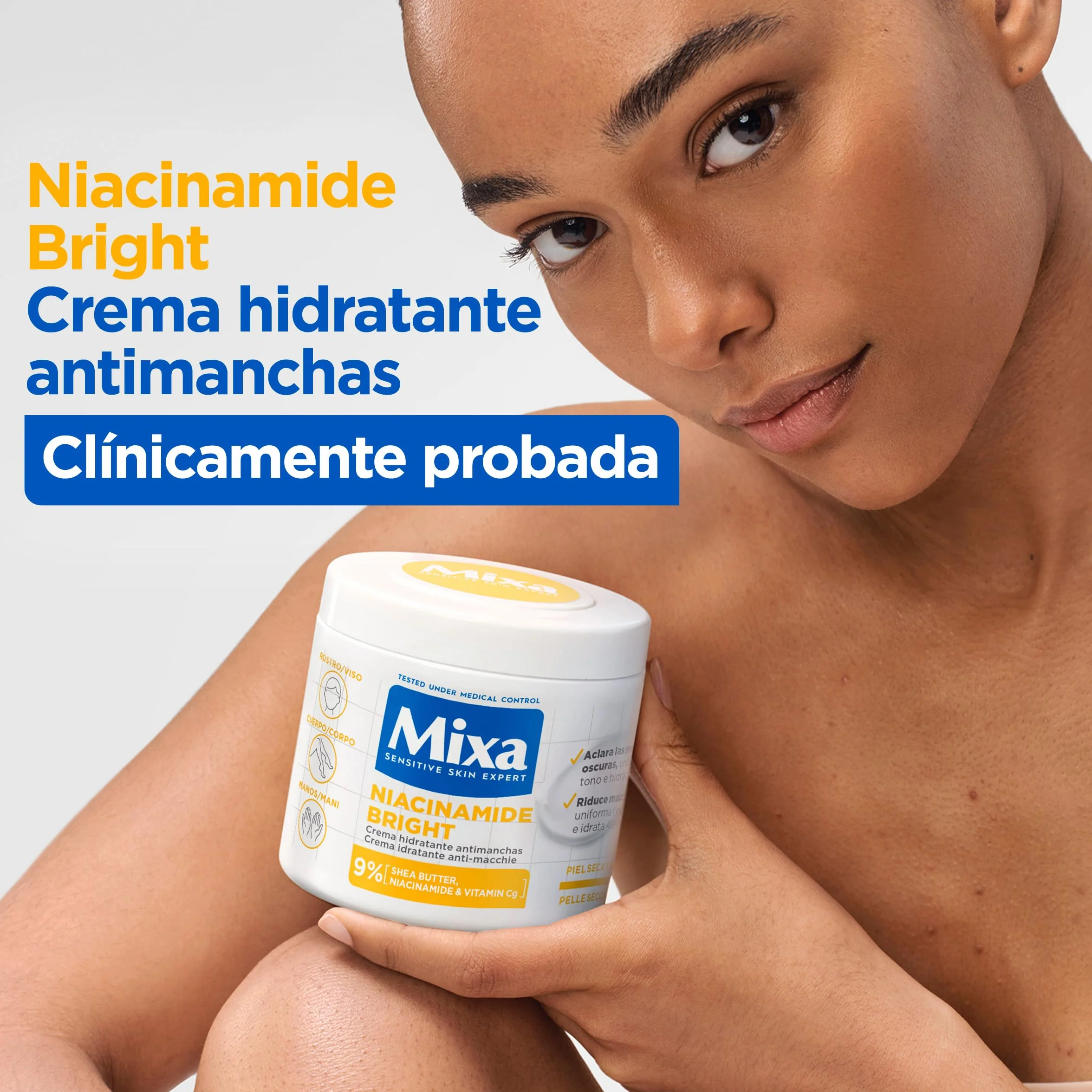 Mixa Niacynamid Bright krem nawilżający przeciw plamom 400 ml