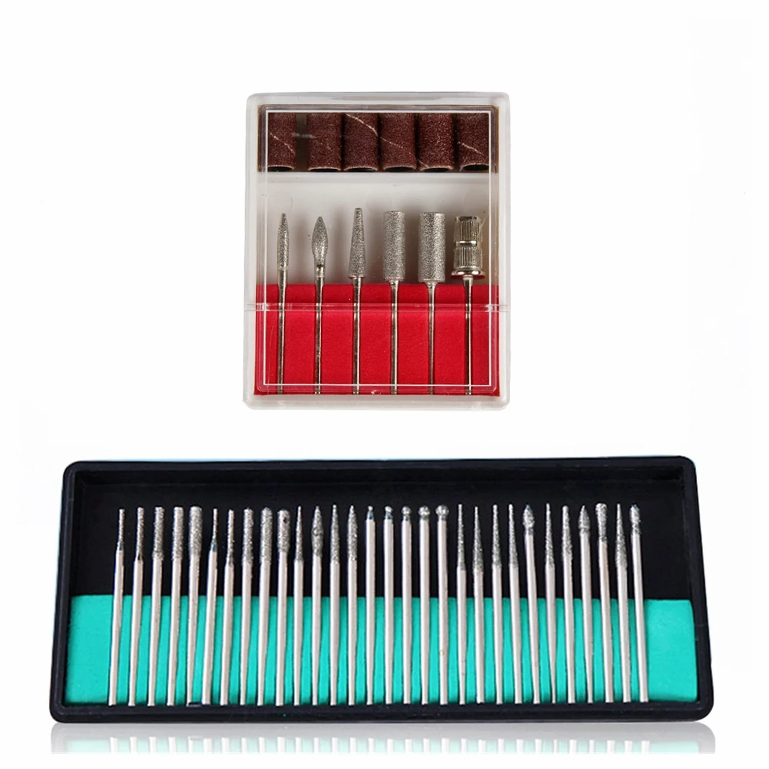 Wiertarka do paznokci Urządzenia elektryczne Wiertła do manicure Remover 3 0SZT. frezarskie Zestaw Maszyna pedicure Placzki szlifierskie(ZH1430-9)