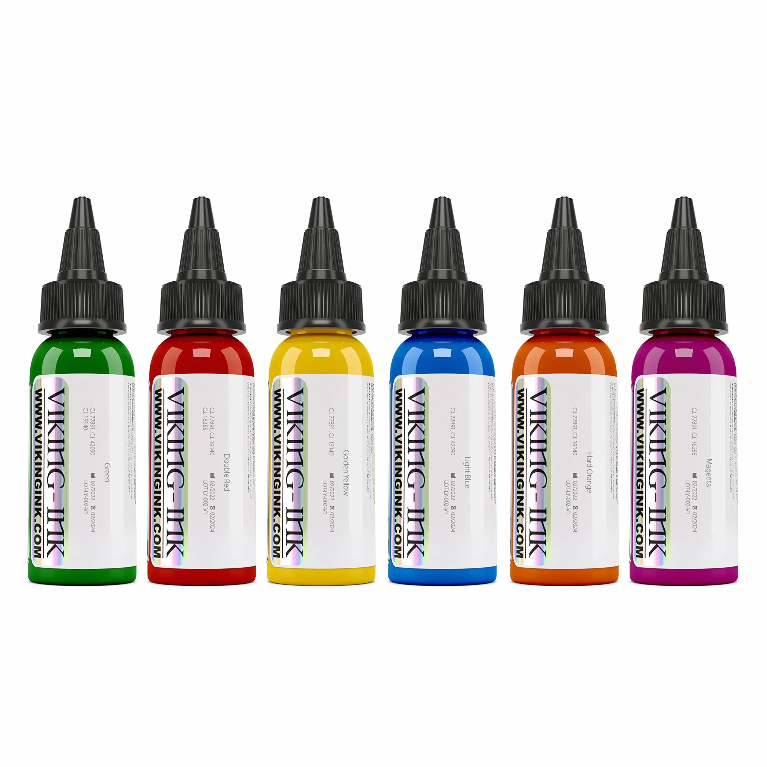 Atrament wikingów – zestaw 6 kolorów 30 ml