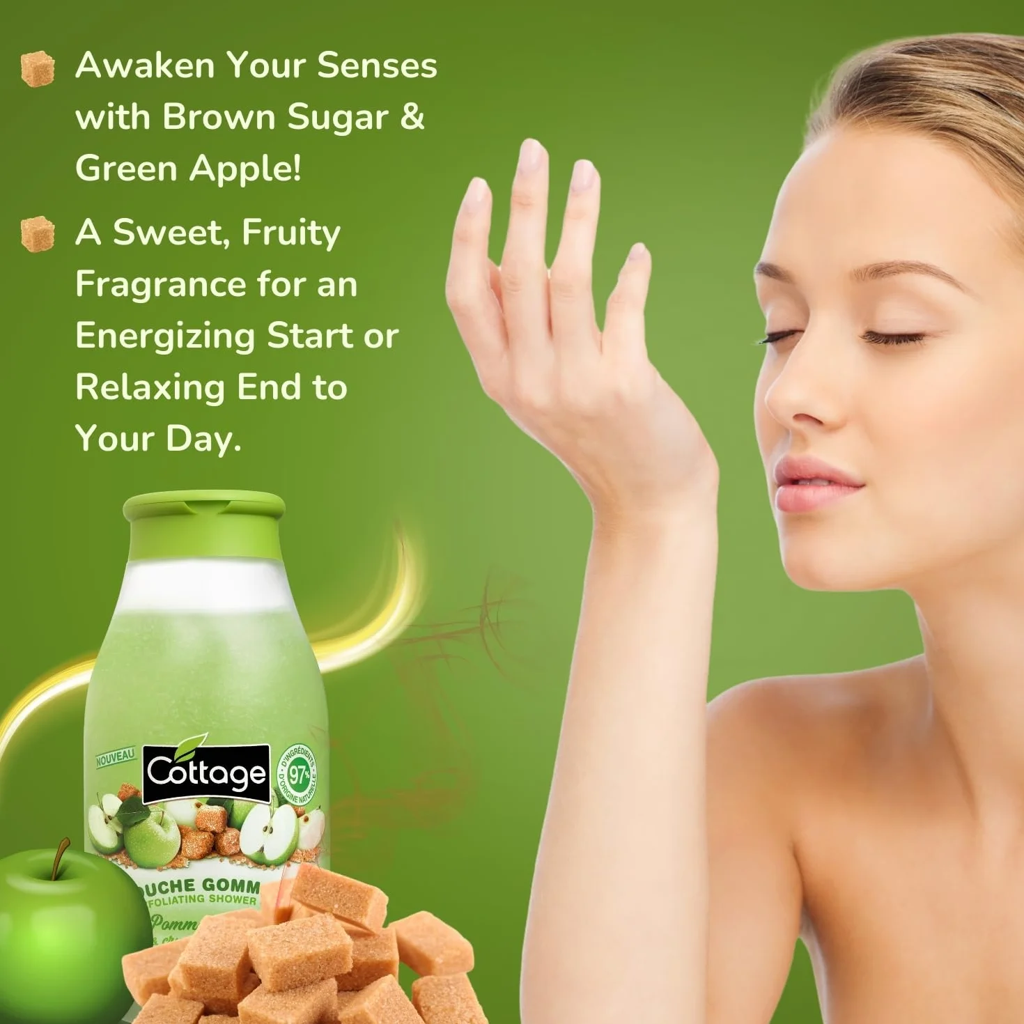 Peeling Peeling - Organiczny cukier i chrupiące jabłko - 97% składników pochodzenia naturalnego