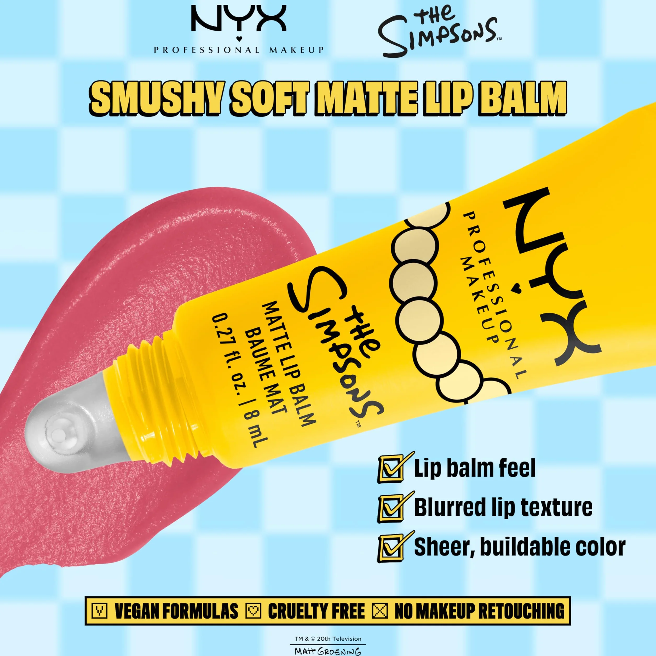 NYX Professional Makeup Simpsons Smushy Smarty Pink