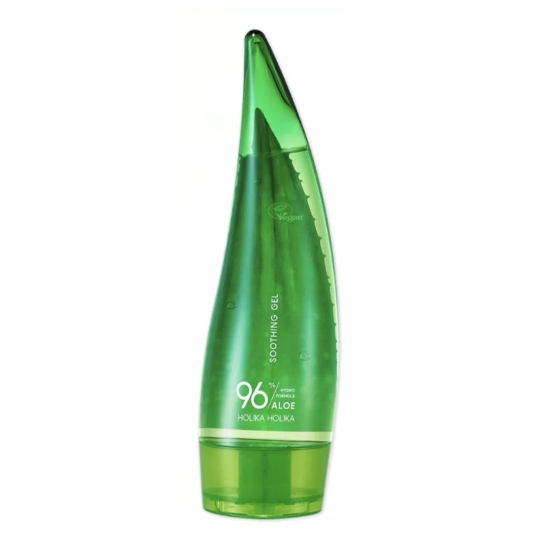 HOLIKA HOLIKA Hydroformuler aloesu, 96% żel do golenia, chłodzenie aloesu, słońce, usuwanie włosów, uspokajające uczucie, wegańska cycyna zielona herbata, 2,1 ml oz (55 ml)
