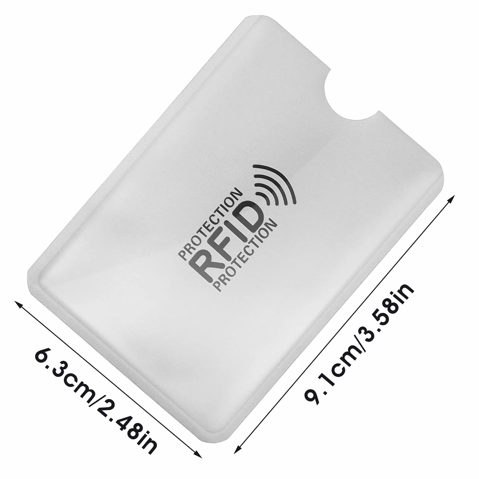Molain Rękawy blokujące RFID, etui na karty kredytowe, dla kobiet i mężczyzn, 24 szt., Czarny, biały, 3.6 x 2.5 inch/9.1 x 6.3 cm