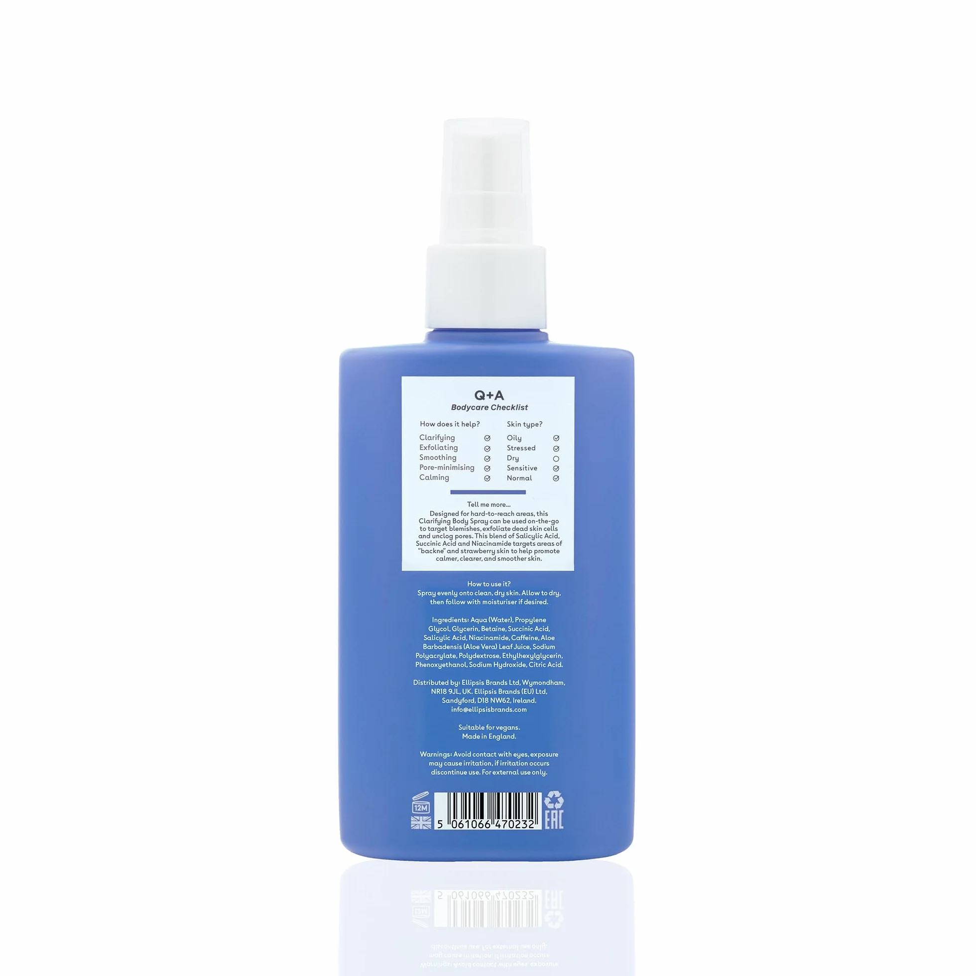 Q+A Salicylic Acid Body Spray