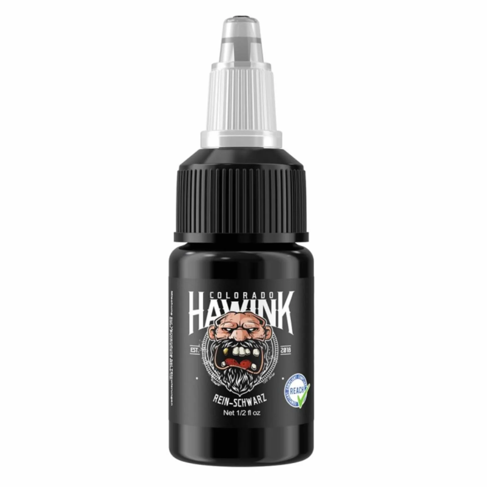 HAWINK Black Tattoo Ink Professional 1/56.7 g (15 ml) tusz do tatuażu czysty czarny TI203-15-001