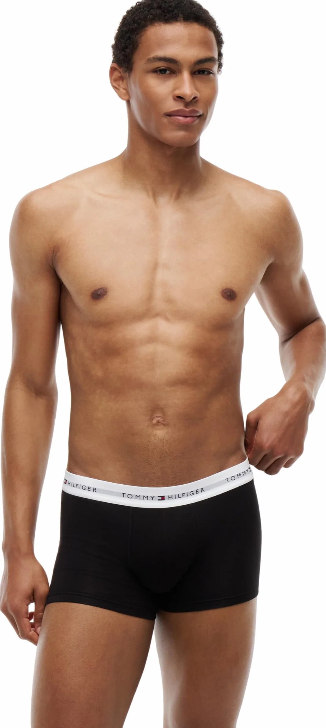 TOMMY HILFIGER Męski 3P WB TRUNK UM0UM02763, Czerwony, L, Czerwony (Th Wht/Th Wht/Th Wht), L