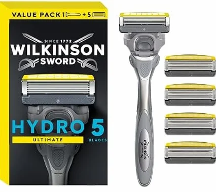 Wilkinson Sword Hydro 5 Ultimate zestaw z 1 maszynką do golenia + 4 zapasowymi ostrzami