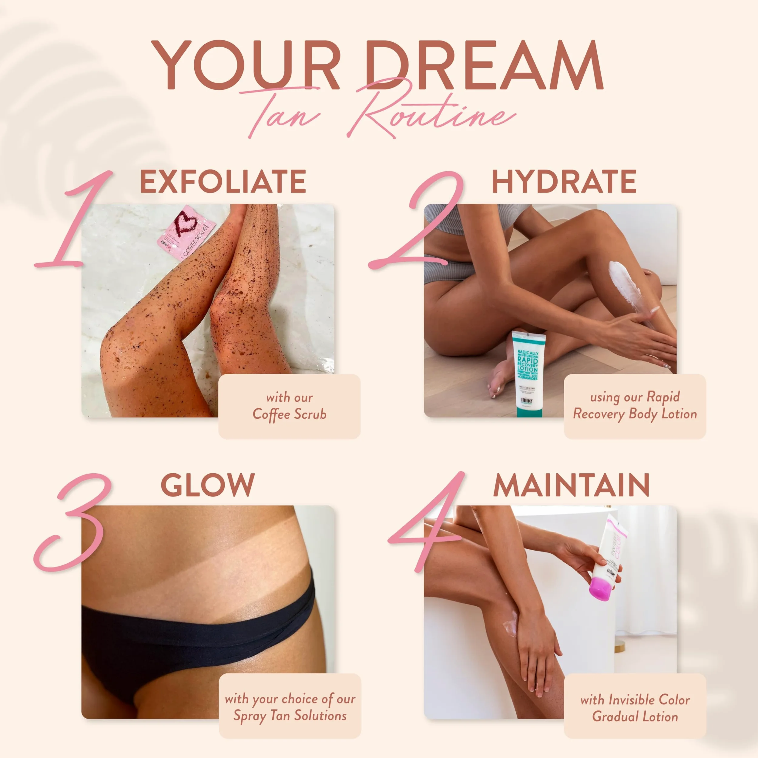 MineTan Wonder Tan Premium Spray do opalania z kwasem hialuronowym i witaminami, formuła ekspresowa 1h