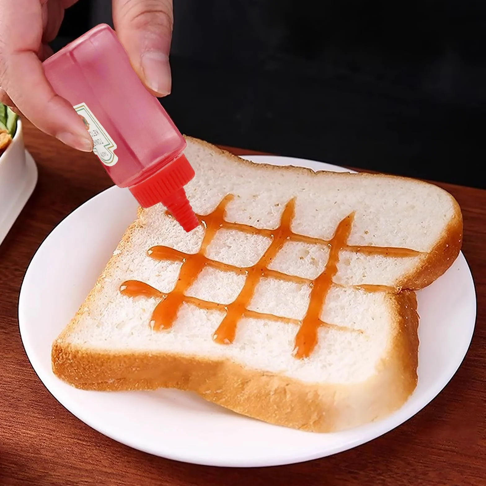 mini butelka do wyciskania, sos z lejkiem, przenośna butelka do ketchupu, butelka do wyciskania, butelki na sosy, do sosów