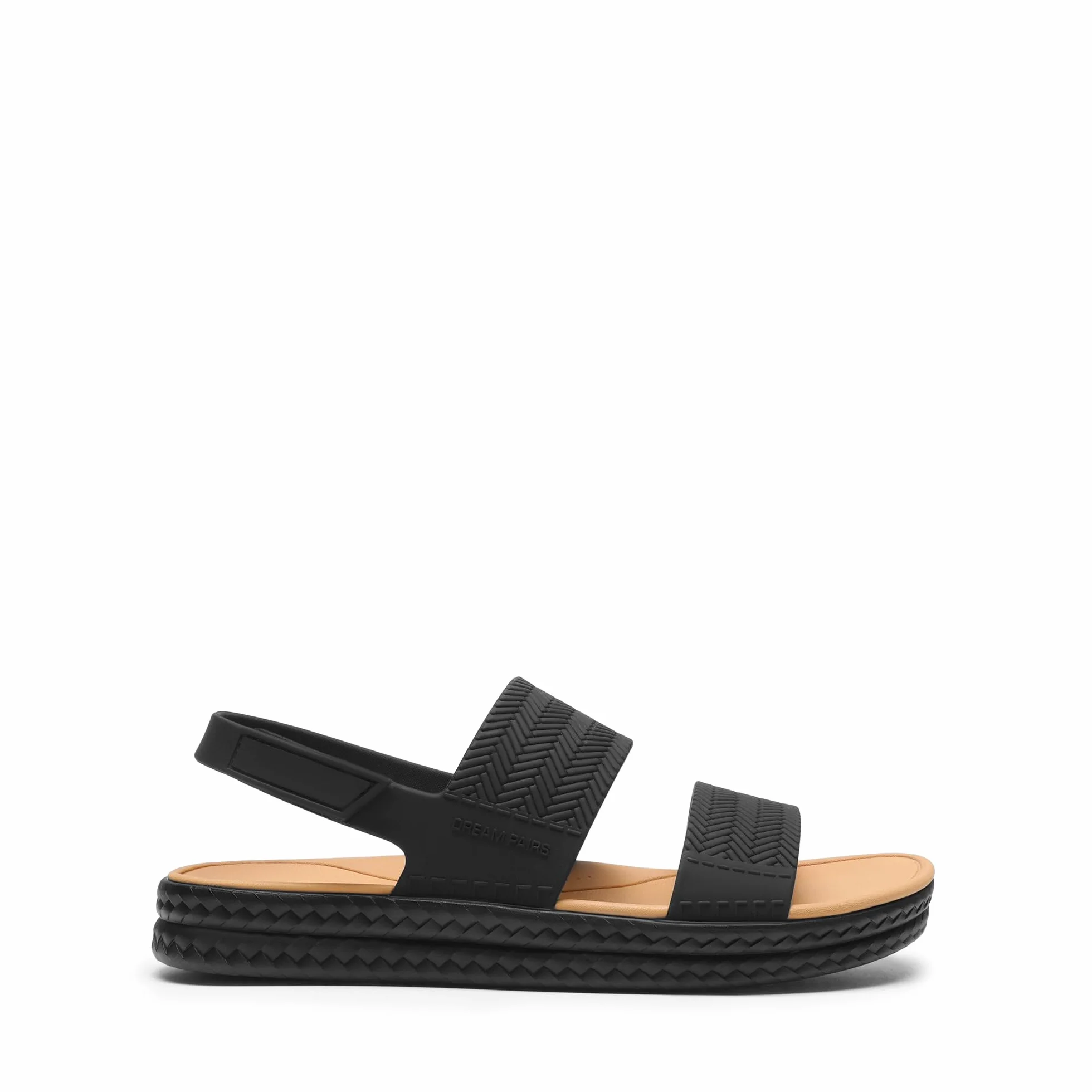 DREAM PAIRS Damskie sandały wodne wygodne płaskie platforma plażowa eleganckie letnie buty do chodzenia