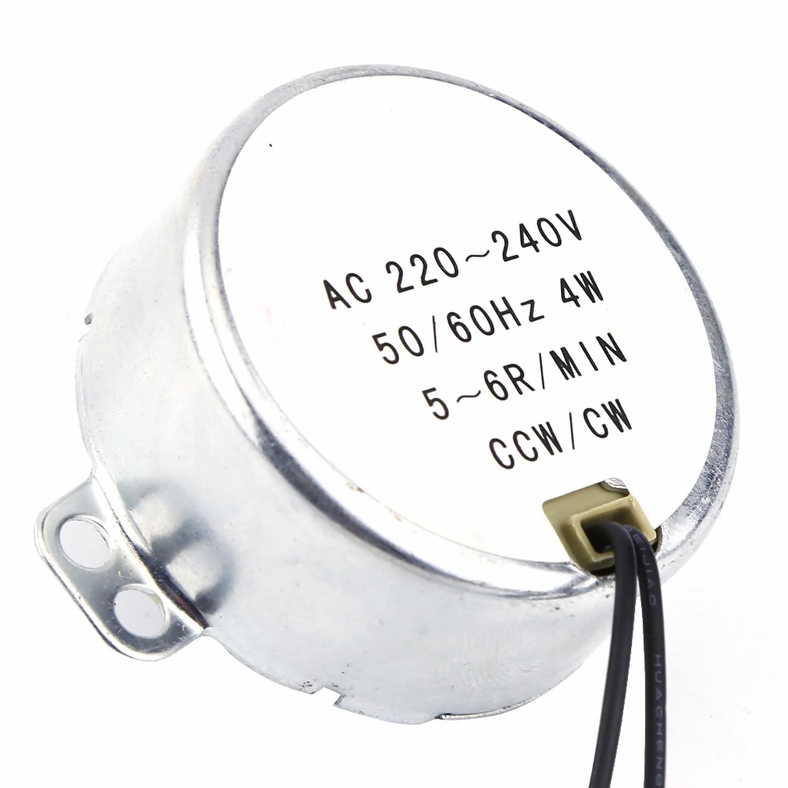 drehbar Synchronmotor 50/60 Hz Frequenz AC 220~240V Getriebemotor CW/CCW 4W Mikrowelle (5-6 obr./min)