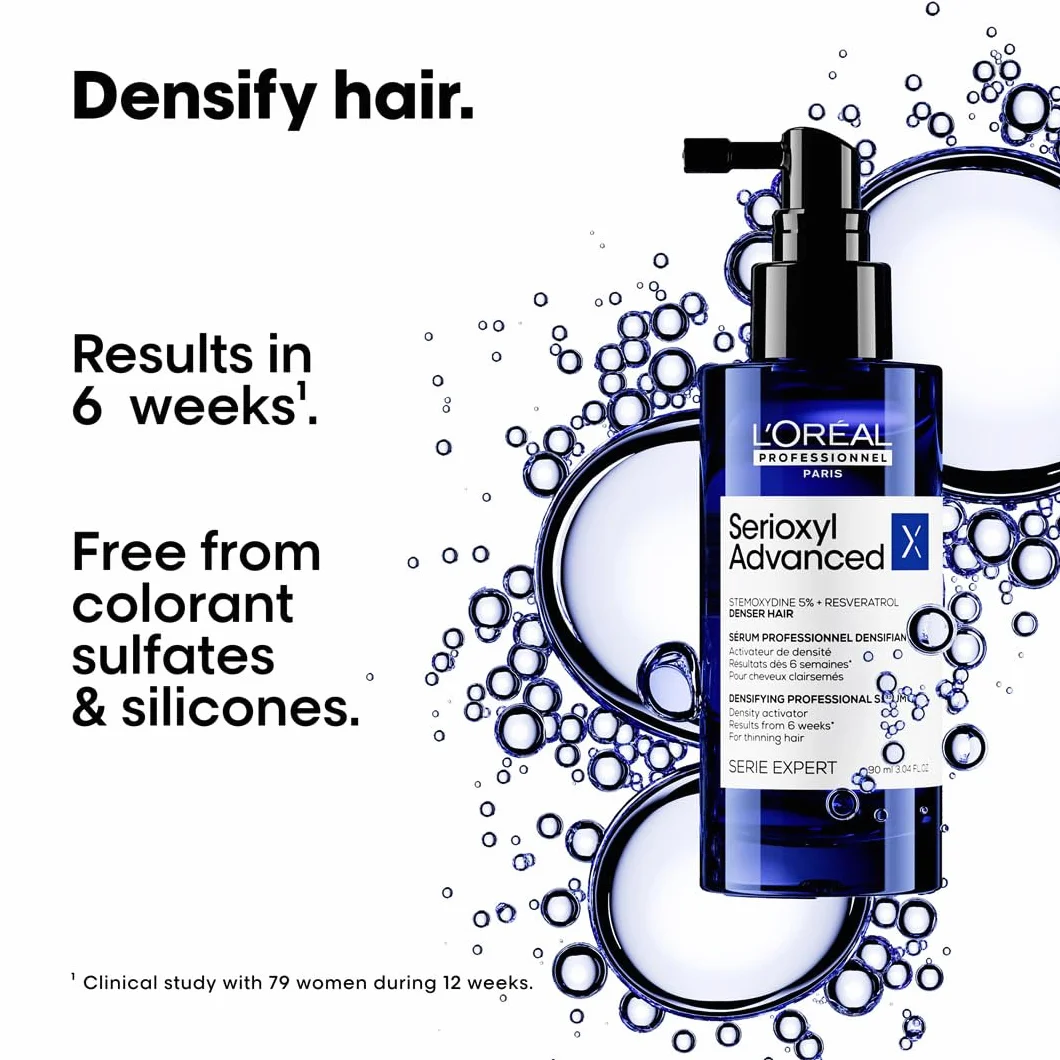 L'OREAL PROFESSIONNEL SERIOXYL ADVANCED Profesjonalne serum zagęszczające do włosów przerzedzonych 90ml