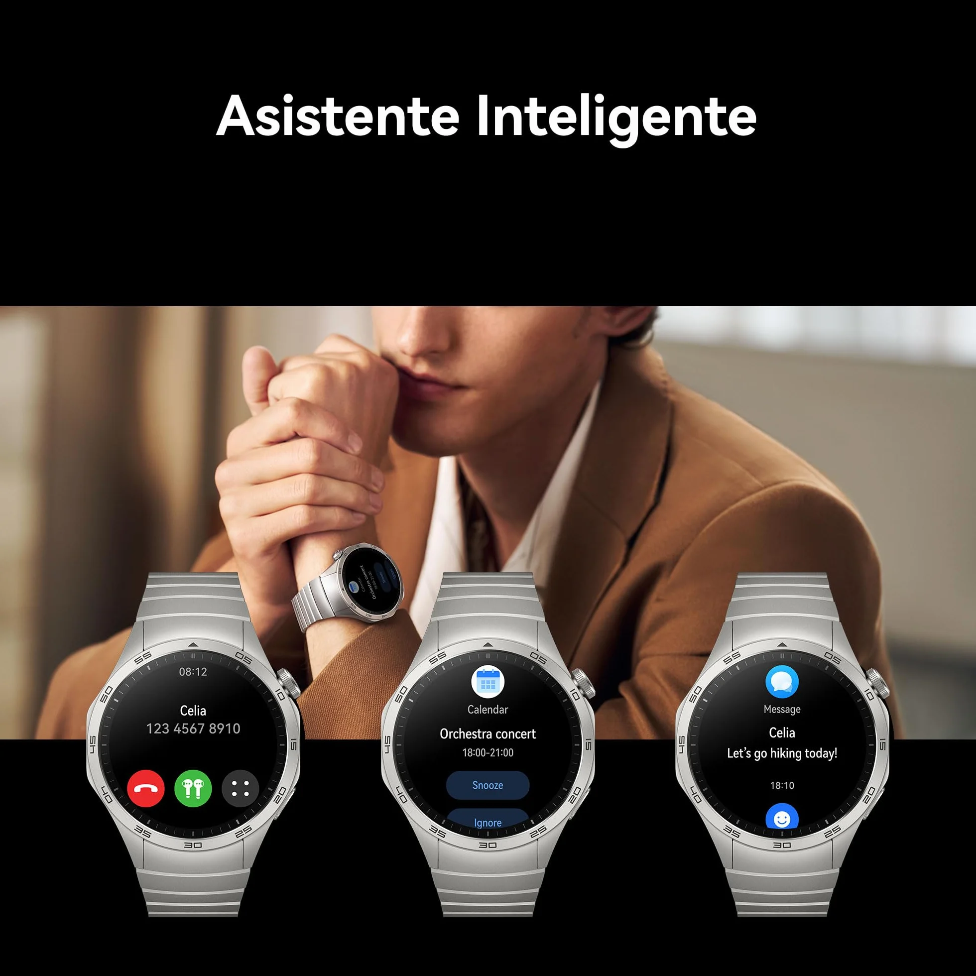 HUAWEI Watch GT 4 41 mm Smartwatch, Do 7 dni pracy na baterii, Kompatybilny z Androidem i iOS, Zarządzanie kaloriami, Monitor pracy serca, SpO2, GPS, Sport, Złoty [PL Version]
