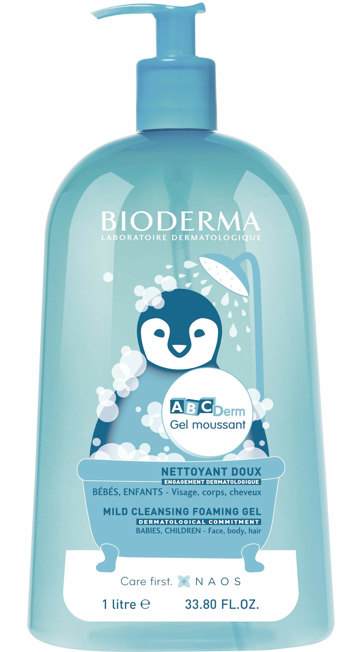 Bioderma Abcderm Moussant Gel Nettoyant Doux Bébés Enfants 1000 Ml
