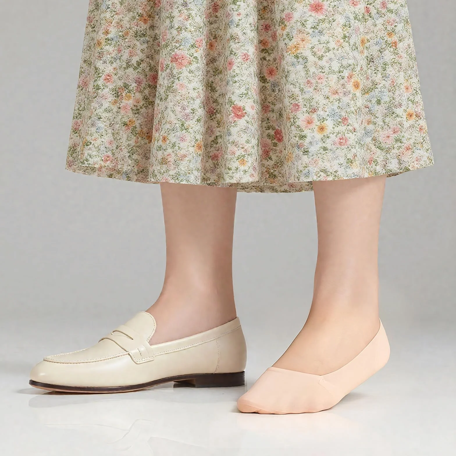 8 par damskich skarpet balerinowych, 35-38, niewidoczne stopki, antypoślizgowe, niewidoczne, do sneakersów, na wysokie obcasy, buty do łodzi (nagie czarne