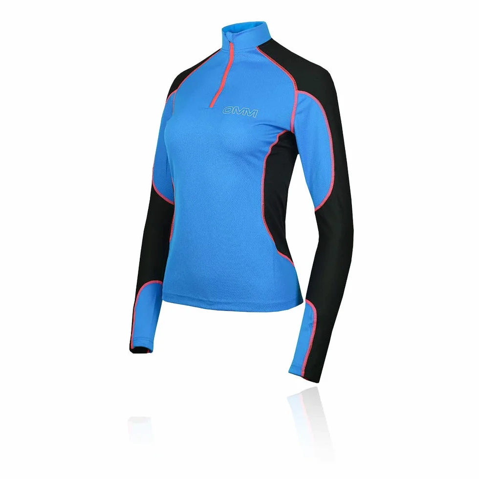 OMM ORIGINAL MOUNTAIN MARATHON Top do biegania z zamkiem błyskawicznym Kobiety Meridian