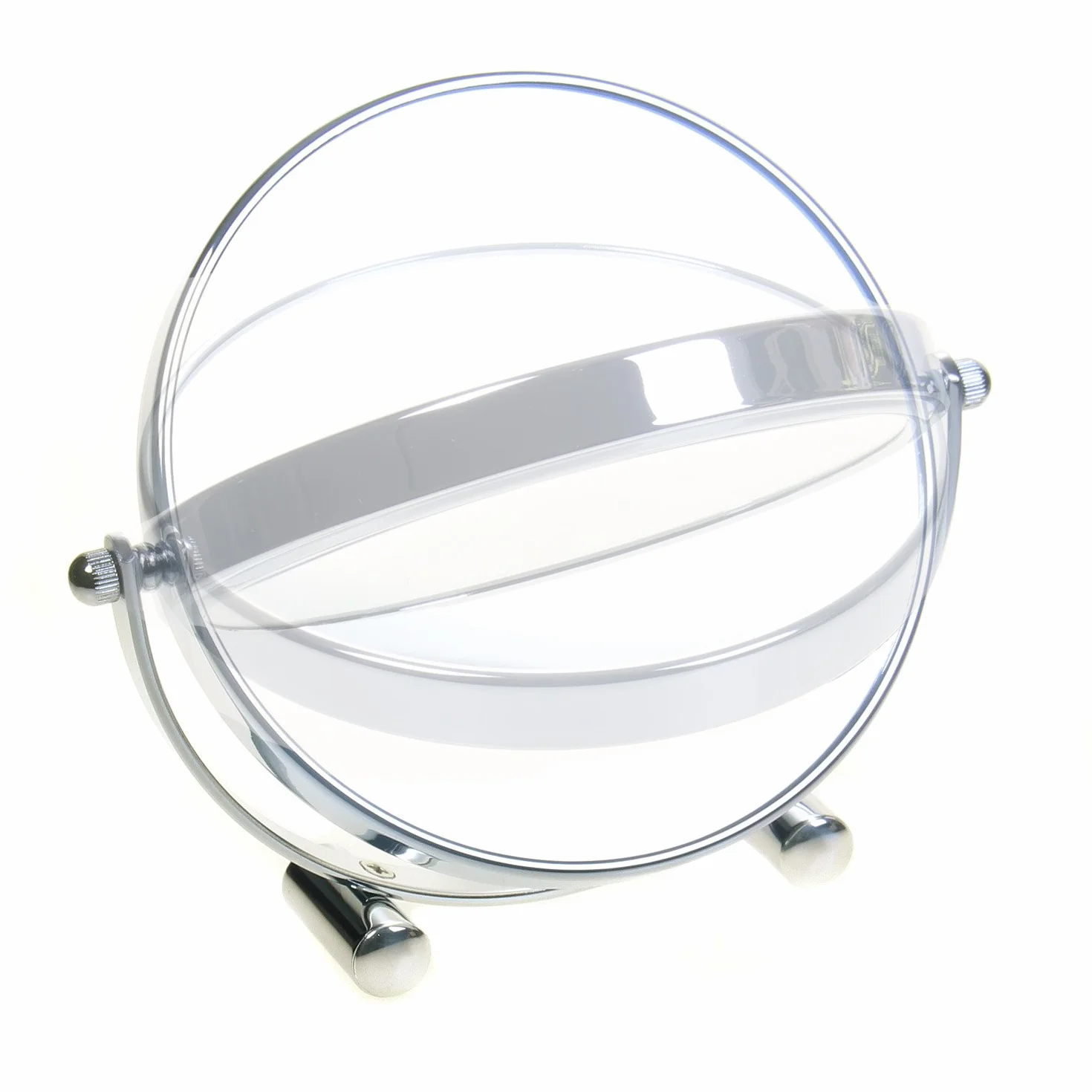 TUKA 10-krotny zoom, 15 cm dwustronny blat wolnostojące lustro toaletkowe, chrom, powiększenie x10 TKD3142-10x
