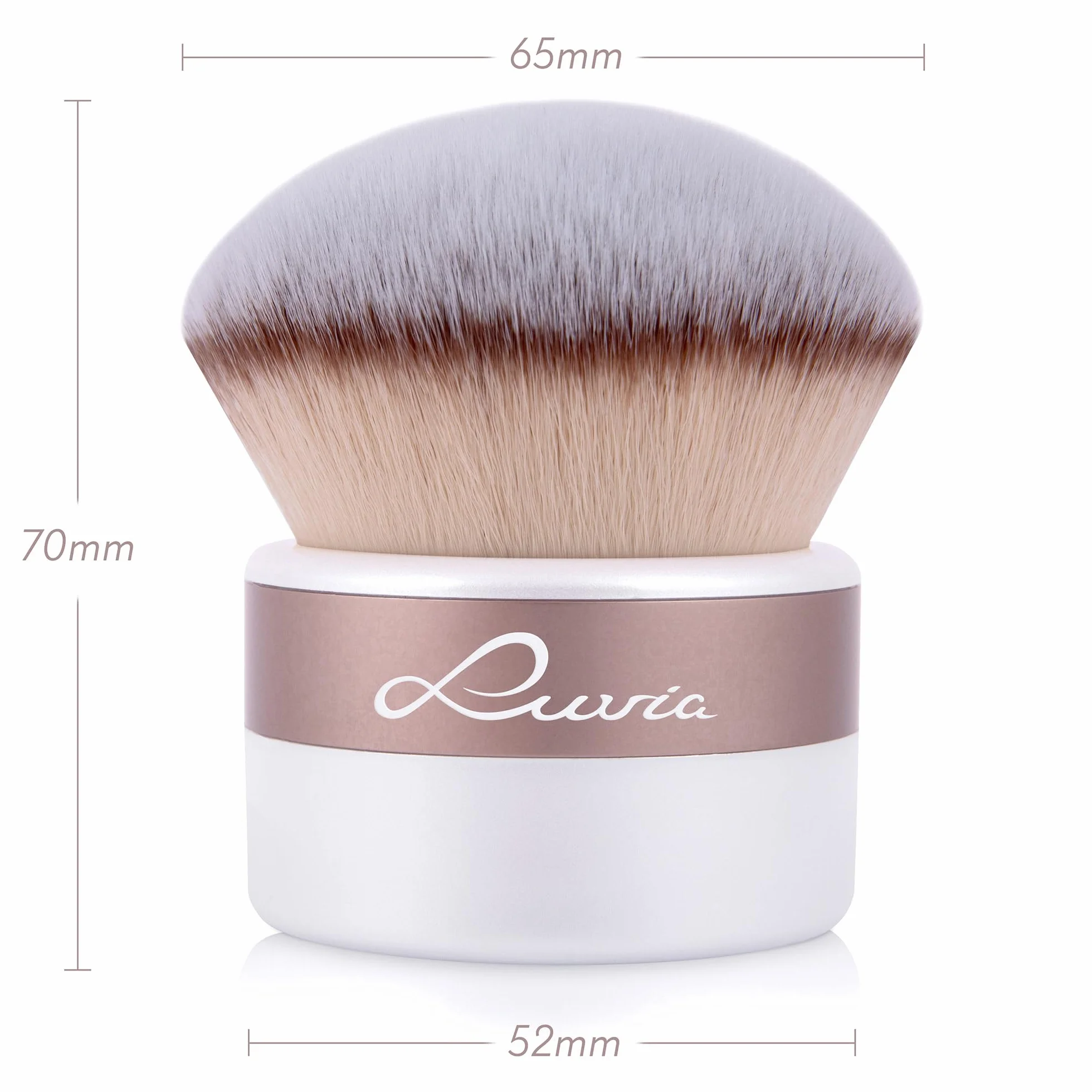 XXL Kabuki Luvia, pędzel do makijażu, pędzel do pudru do twarzy, bronzer, wegański pędzel kosmetyczny/Kabuki Brush - Elegance