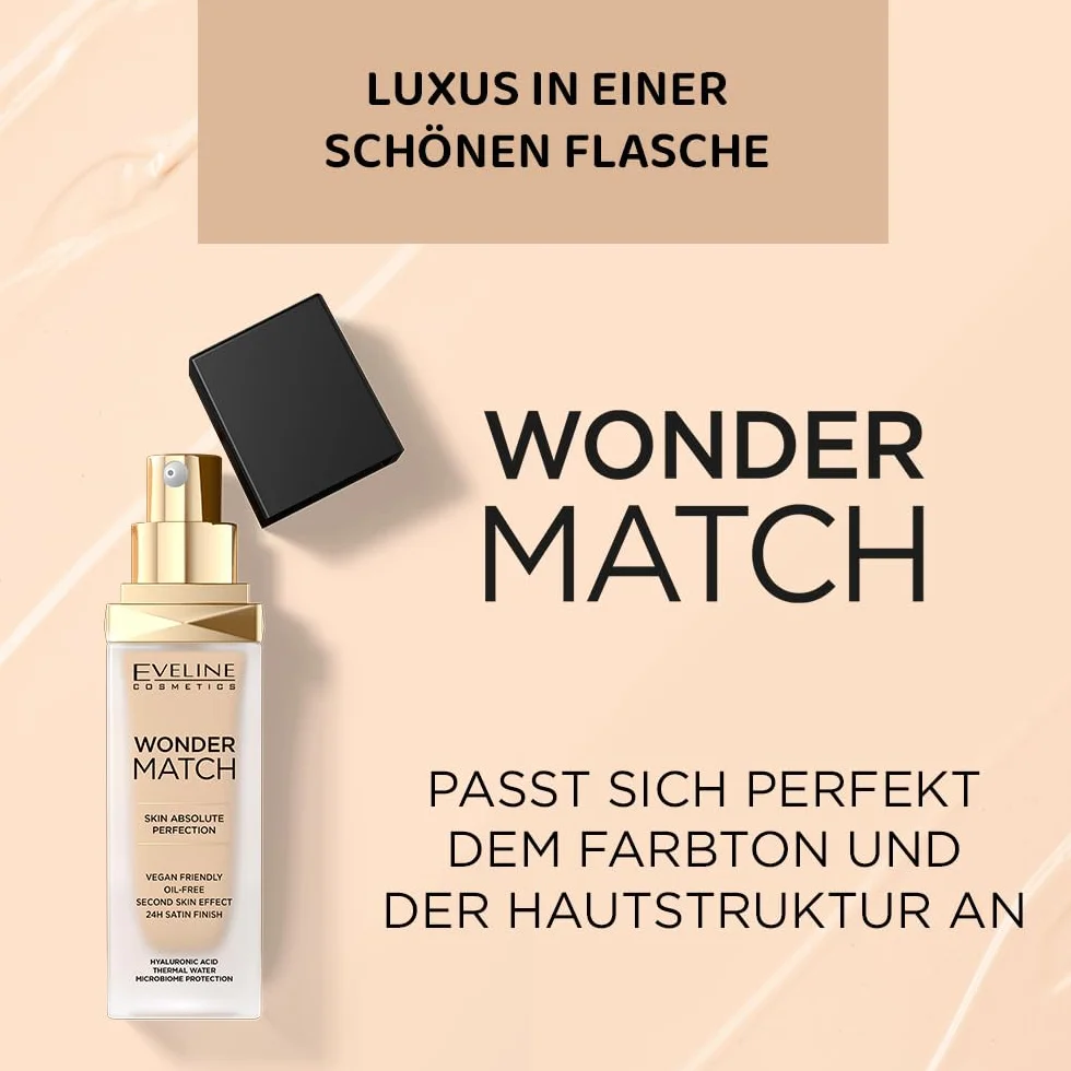 Eveline Cosmetics Wonder Match Luksusowy podkład dopasowujący się - No 10 light vanilla